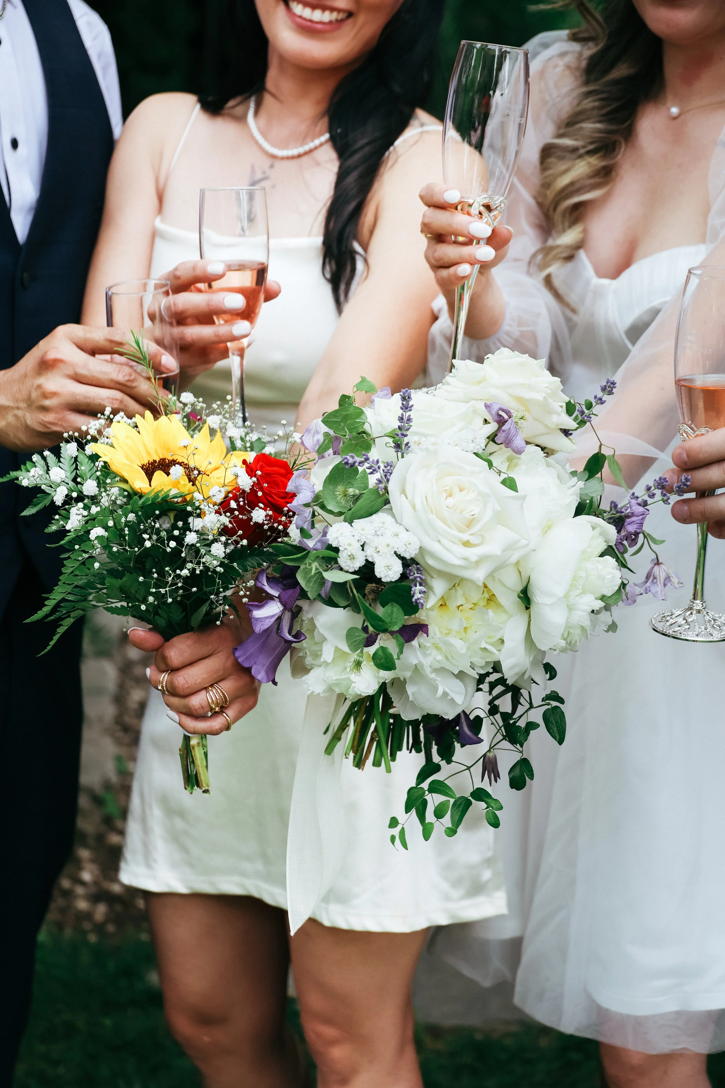 Pacific Northwest wedding celebration toast — NYLEAR documentary wedding photography in Bellingham WA capturing candid joyful moments