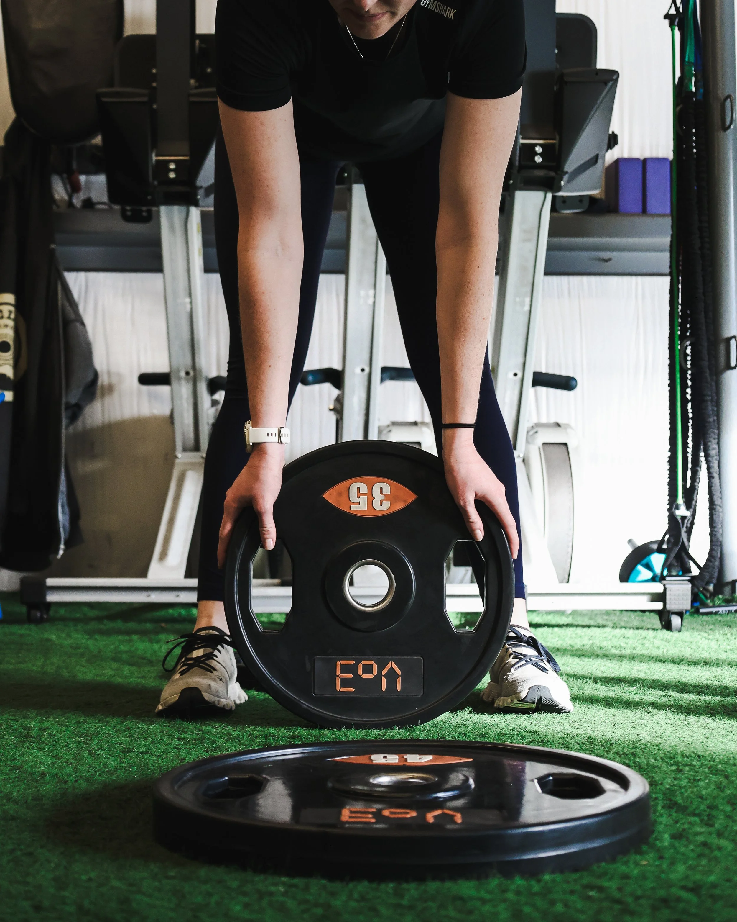 Elite gym client strength training content — NYLEAR social media marketing for local fitness businesses in Bellingham WA