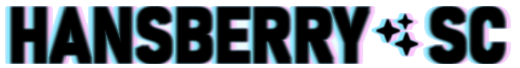Text reading 'HANSBERRY SC' in stylized, glowing font