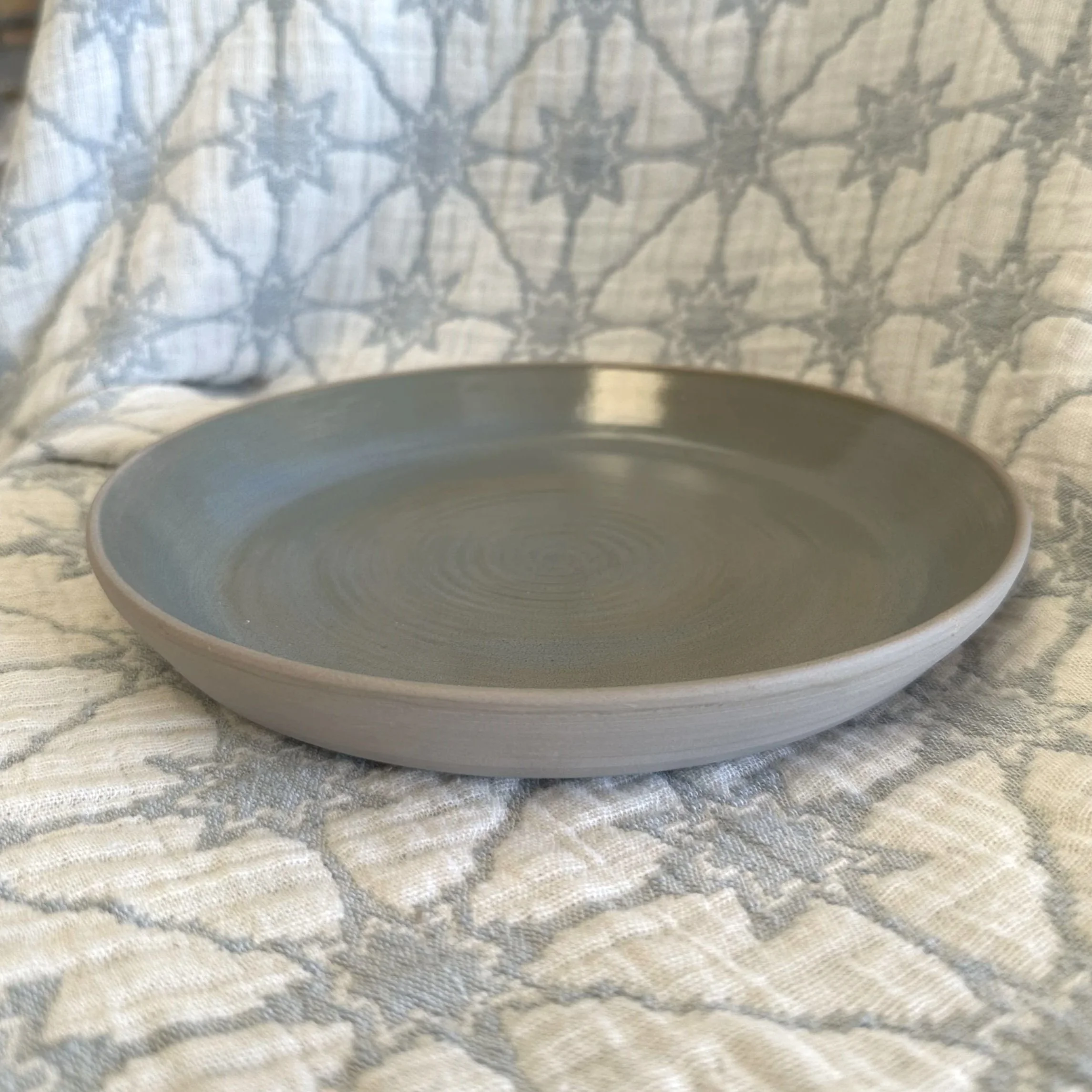 FLAWED turquoise pasta bowl