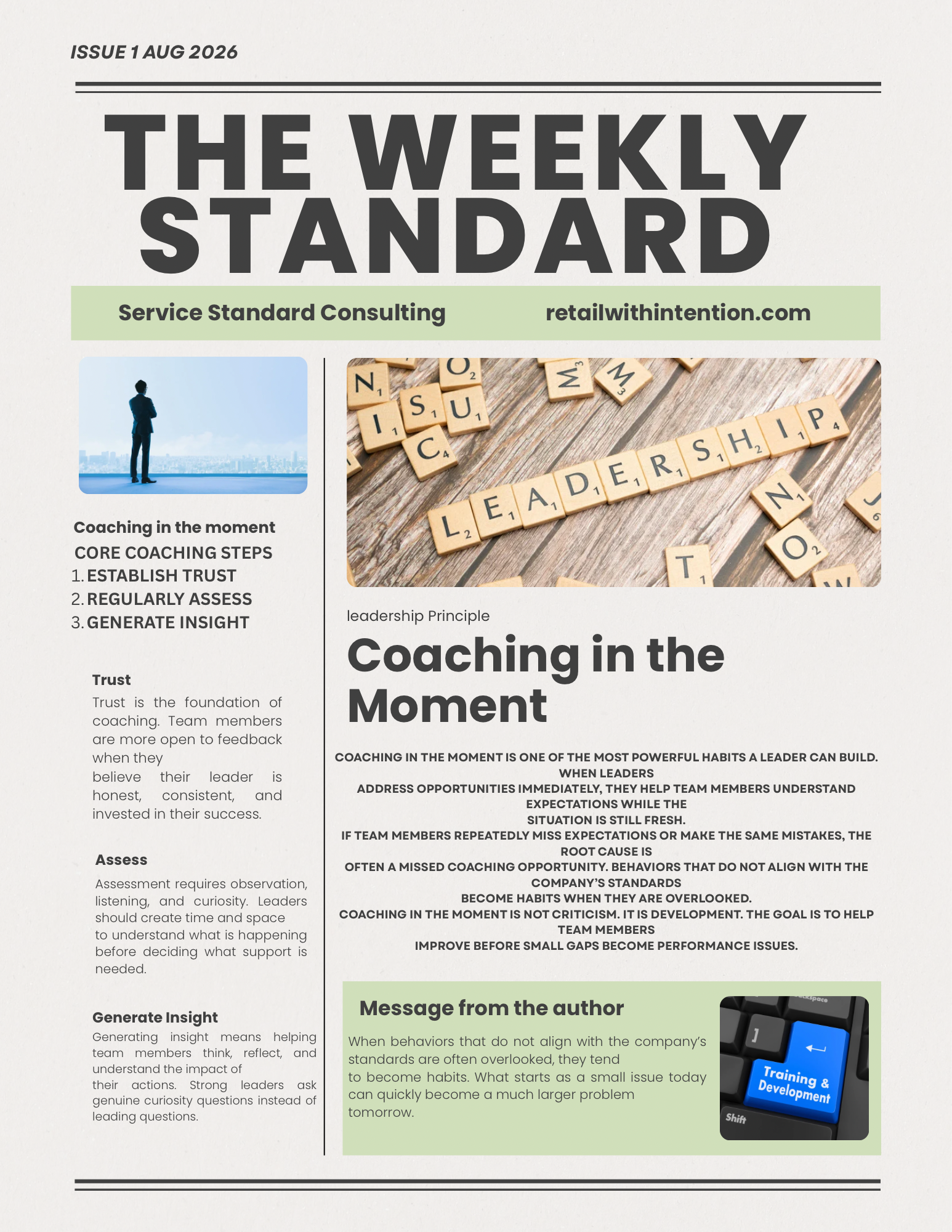 Coaching in the moment 