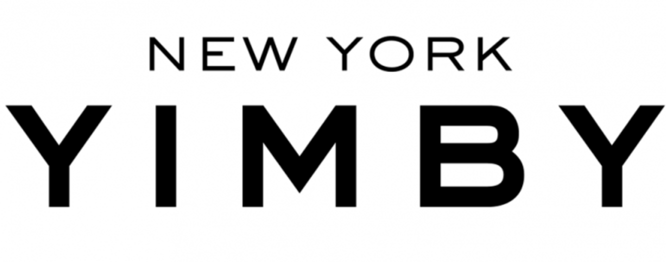 Black text on white background reads "New York Yimby" with "Yimby" in large font and "New York" above in smaller font.