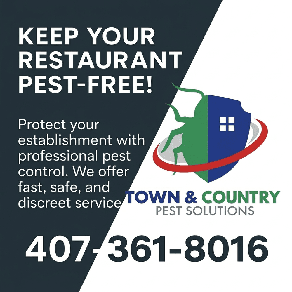 Town and Country Pest Solutions service truck — commercial pest control in Orlando, FL