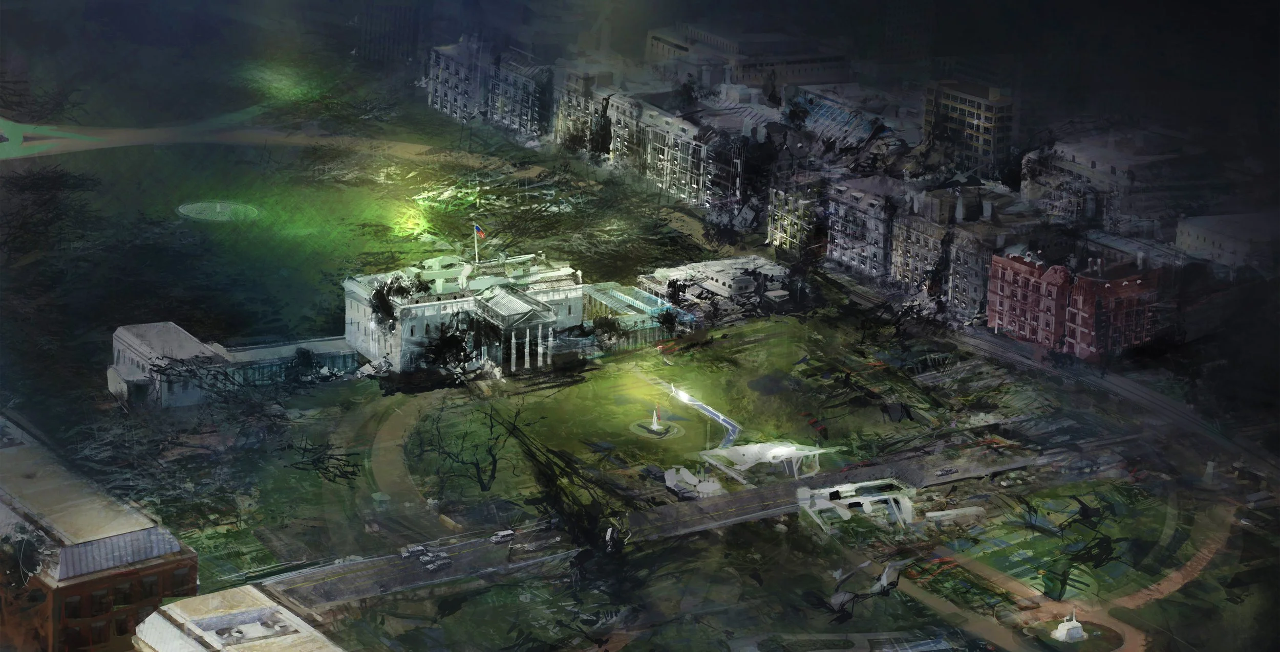 WHITE HOUSE RAMPAGE - GAME ART