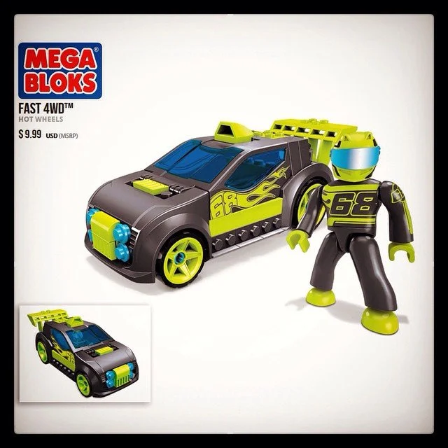 HOT WHEELS FAST 4WD MEGA BLOKS 