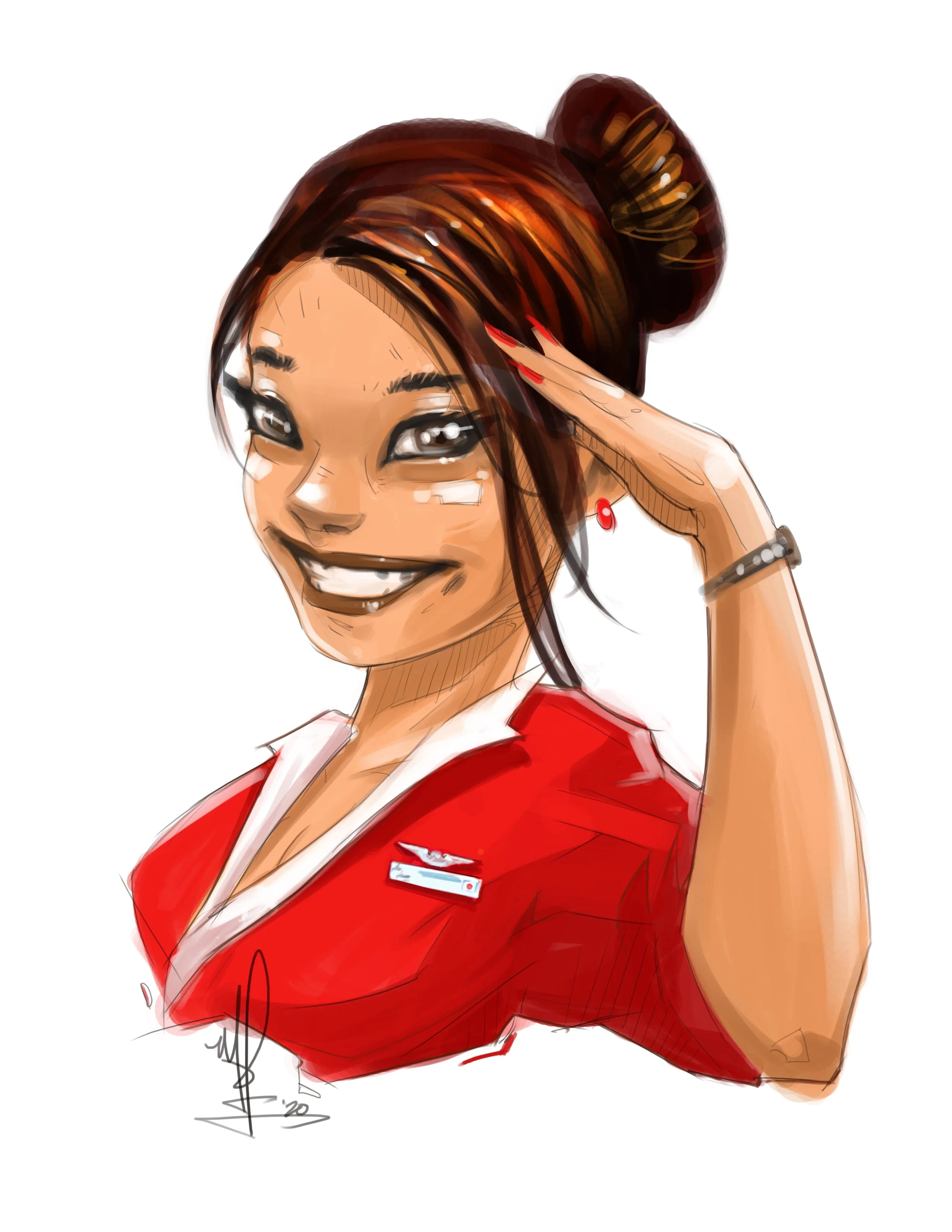 STEWARDESS SERIES (PHOTOSHOP) #2/4