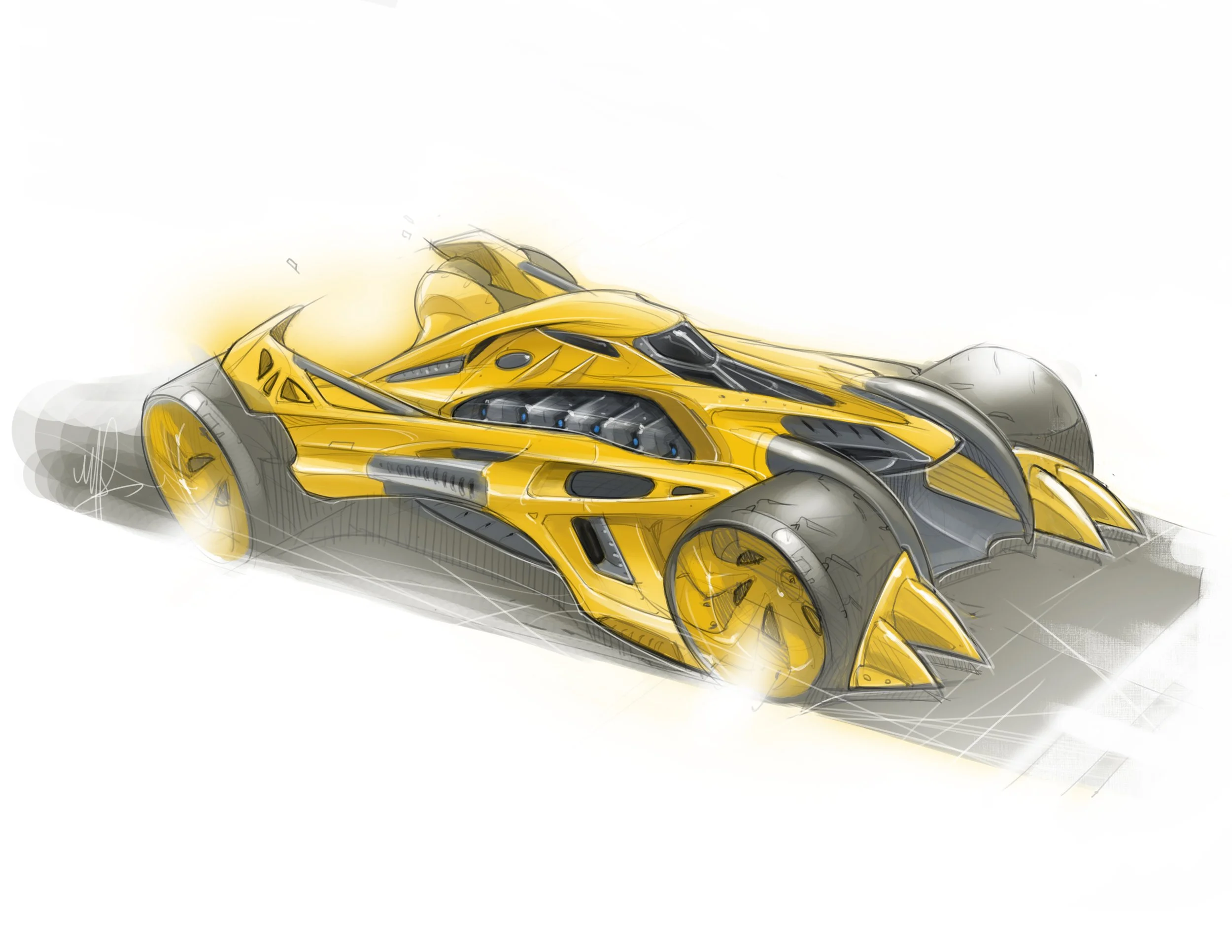 Power Rangers Sabertooth Tiger Car Concept