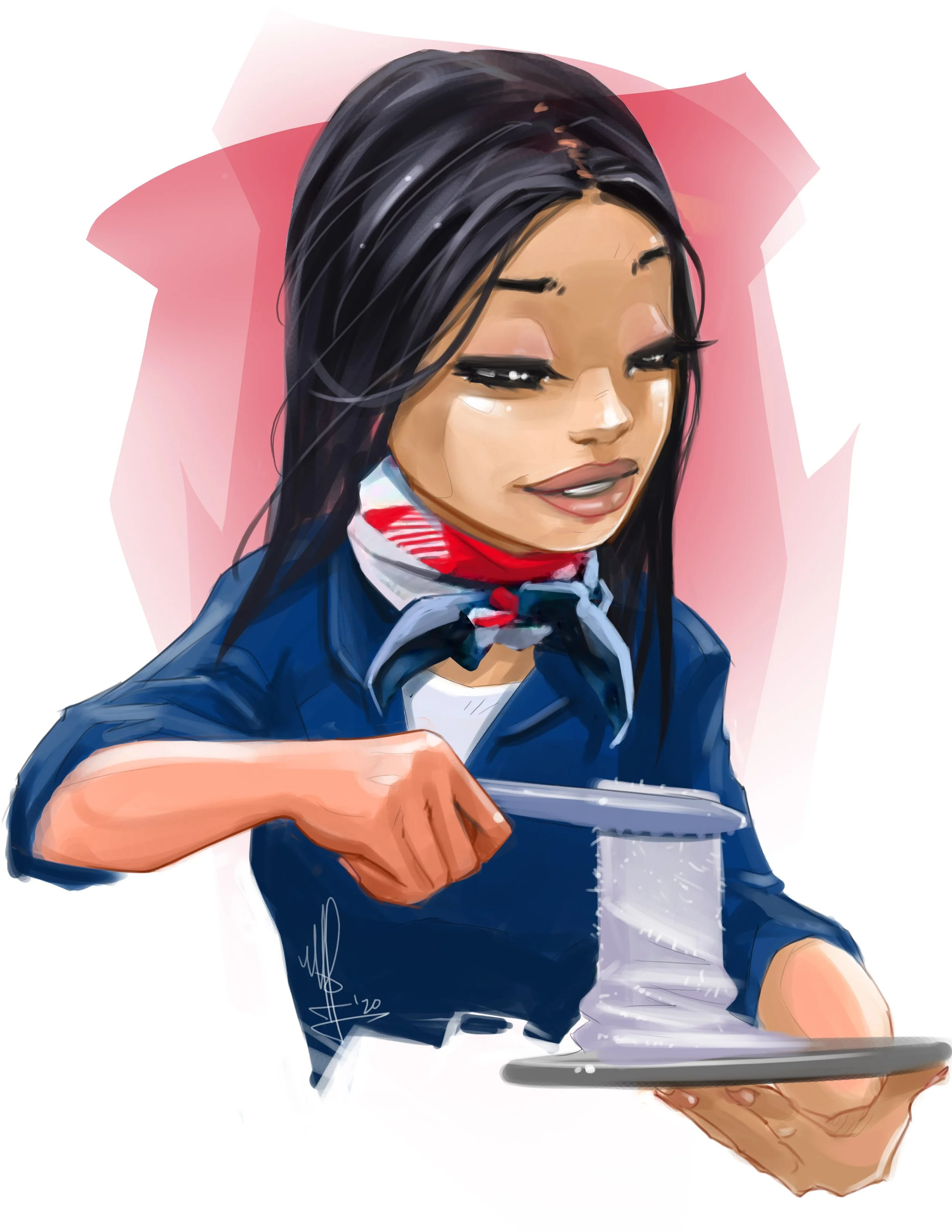 STEWARDESS SERIES (PHOTOSHOP) #1/4