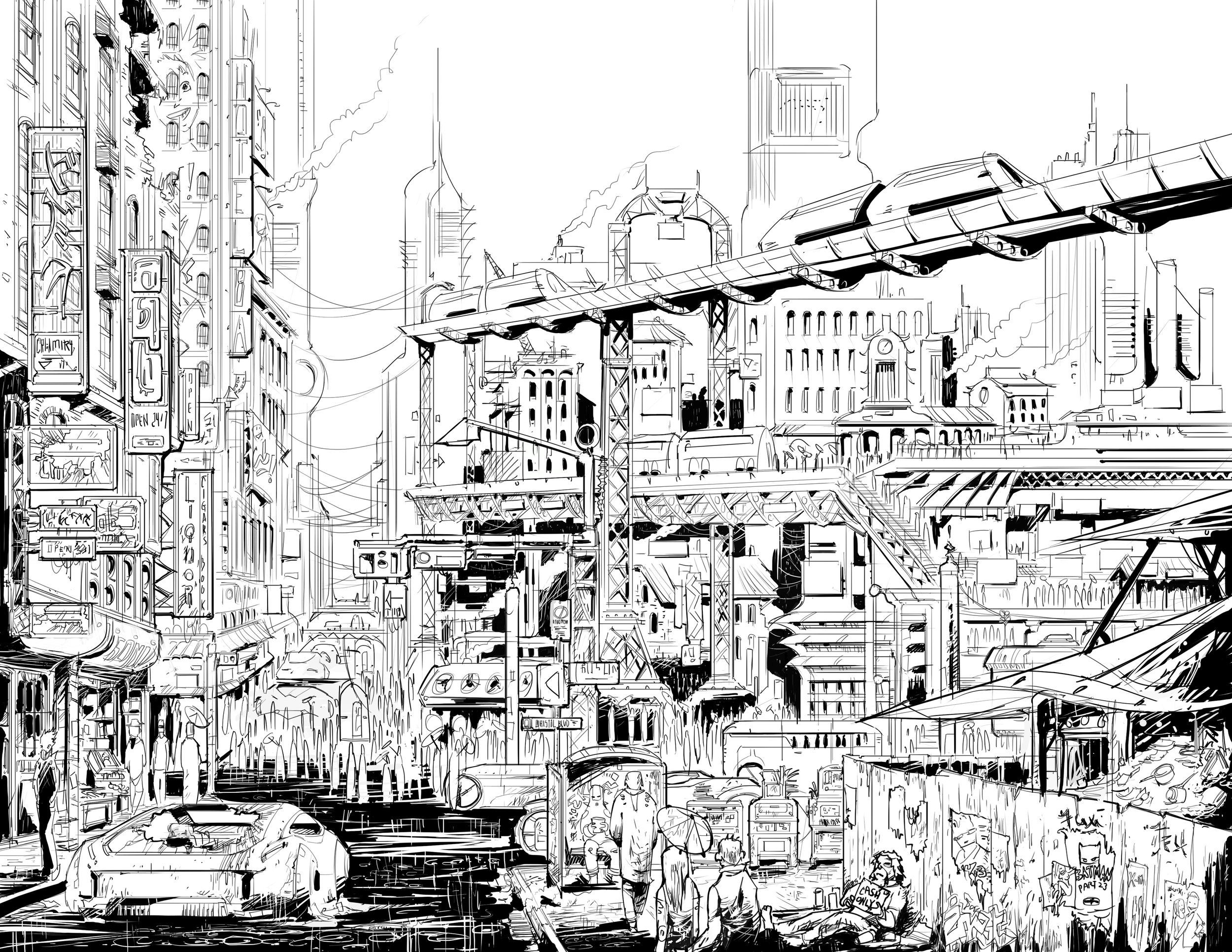 CONTINUUM COMICS - CITY SCENE 4