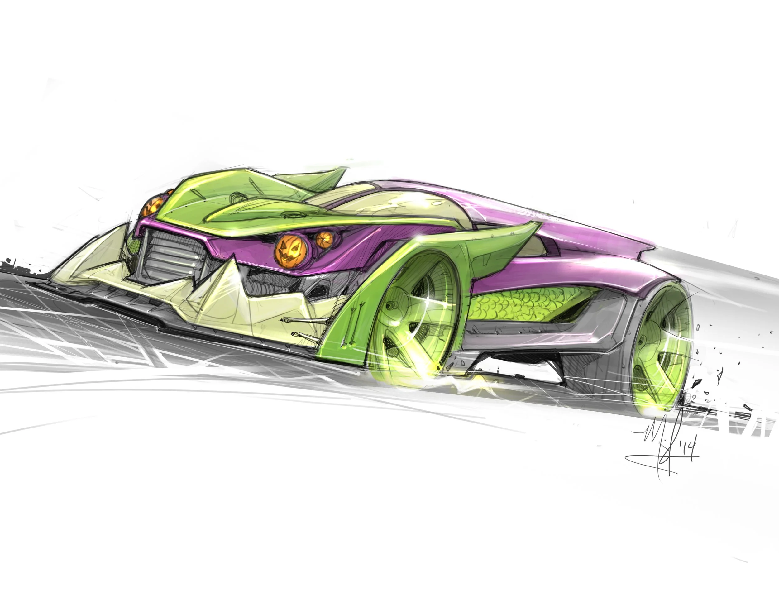 Hot Wheels Marvel Green Goblin