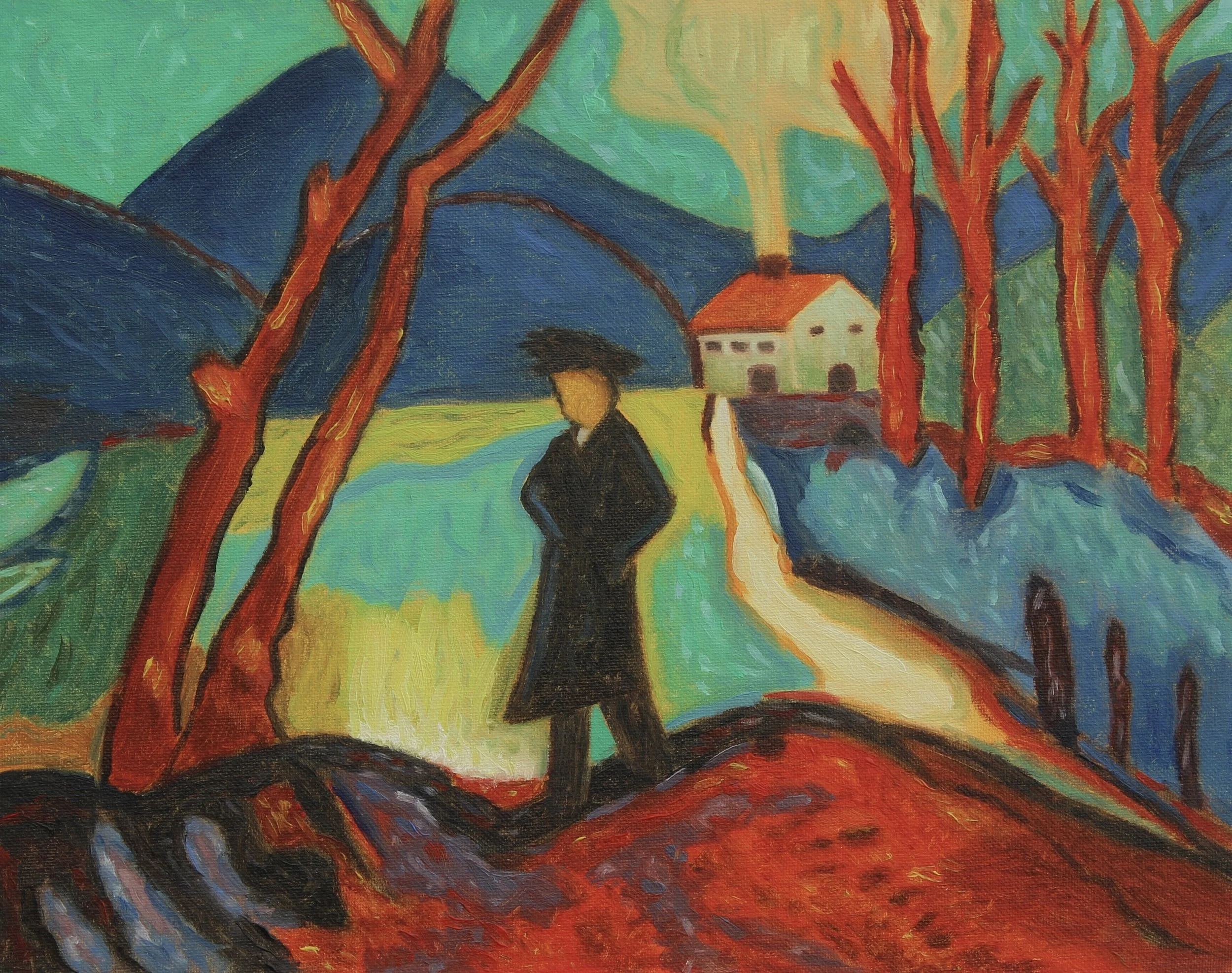 Stranger In The Valley, 2026, Oil on canvas board - 11 x 14 x 1/8 ln.