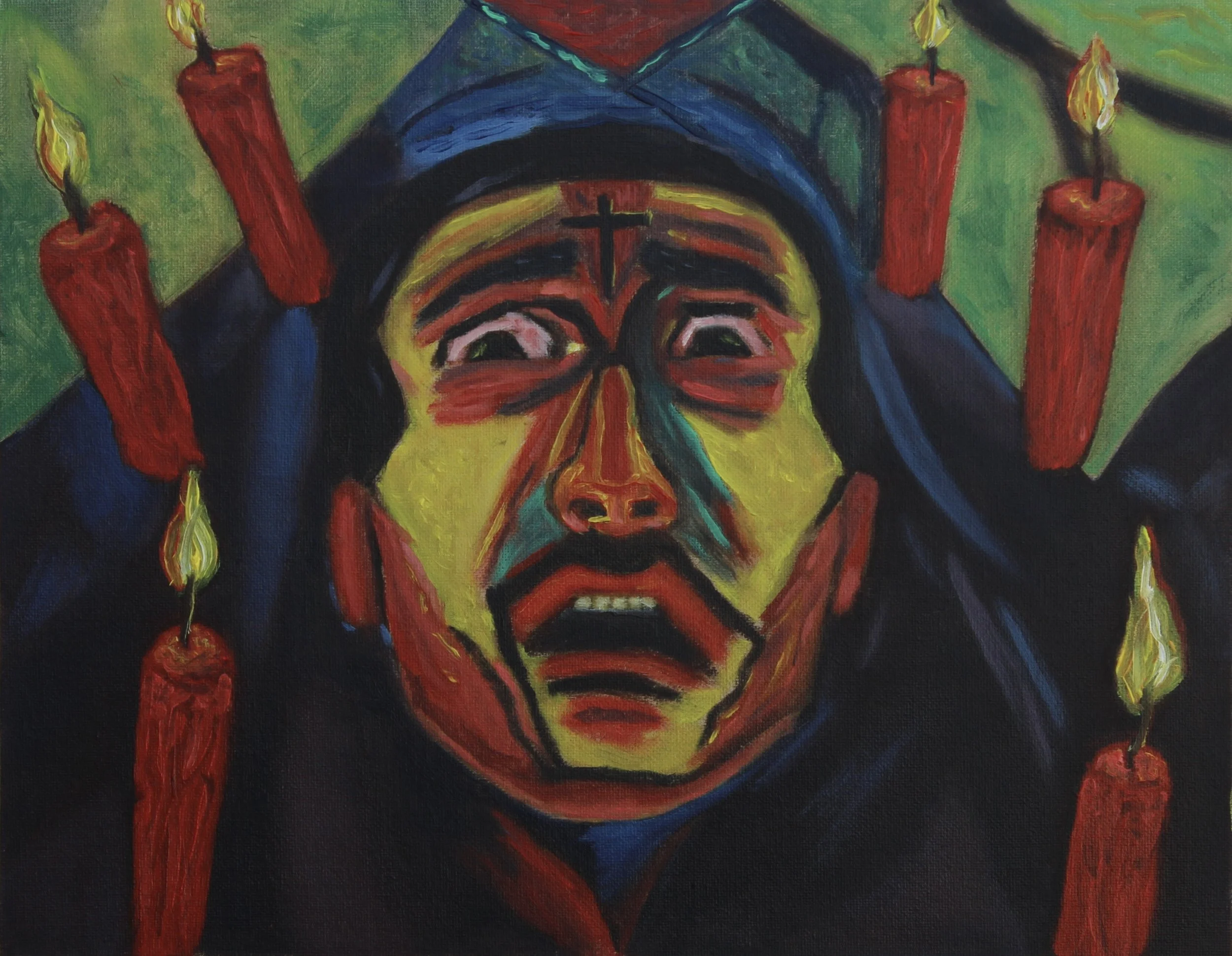 Lost In Sin, 2026, Oil on canvas board - 11 x 14 x 1/8 in.