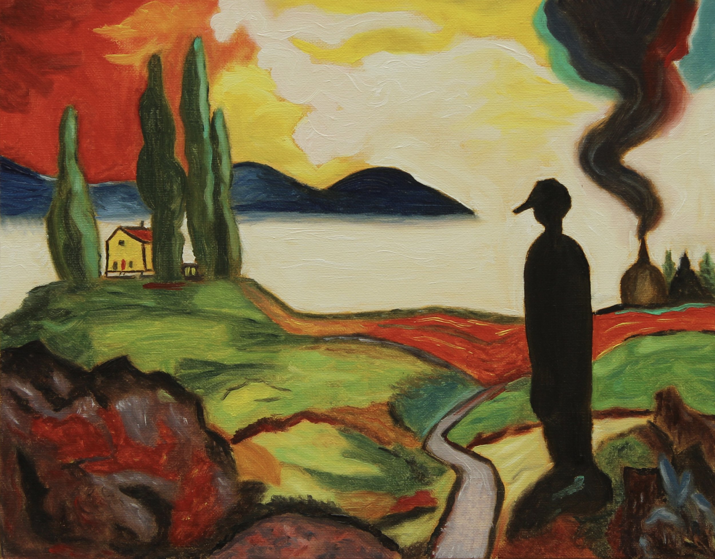 A Quiet Alienation, 2026, Oil on canvas panel - 11 x 14 x 1/8 in.