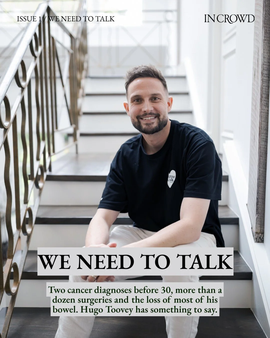 Hugo Toovey had just begun his military career when he found a lump. Like many young men, he thought he was invincible and brushed it off. It wasn't until six months later that he spoke to a doctor about it.

He had testicular cancer. He did the surg