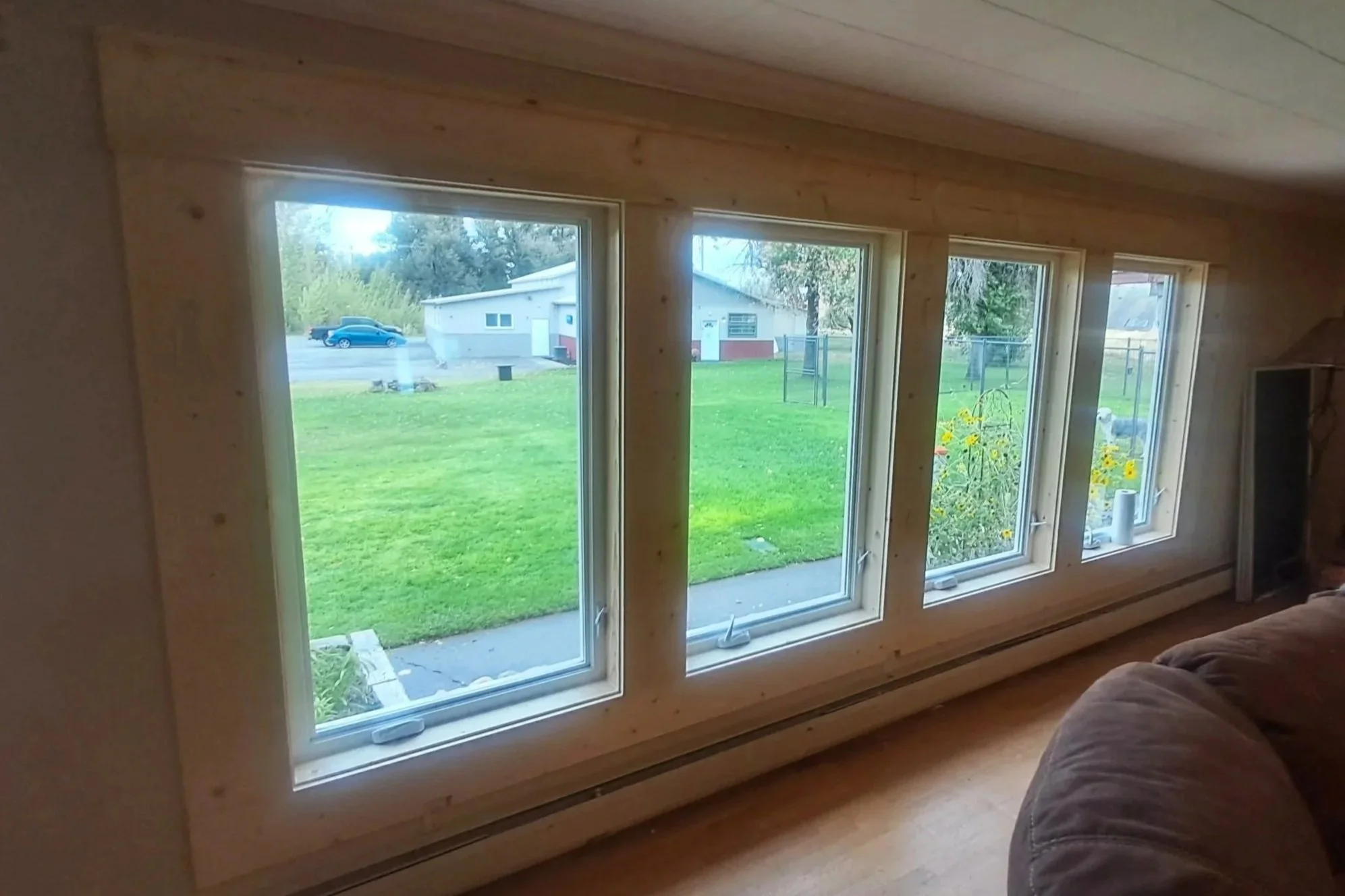 Completed interior window installation by Zilkoski Construction LLC.