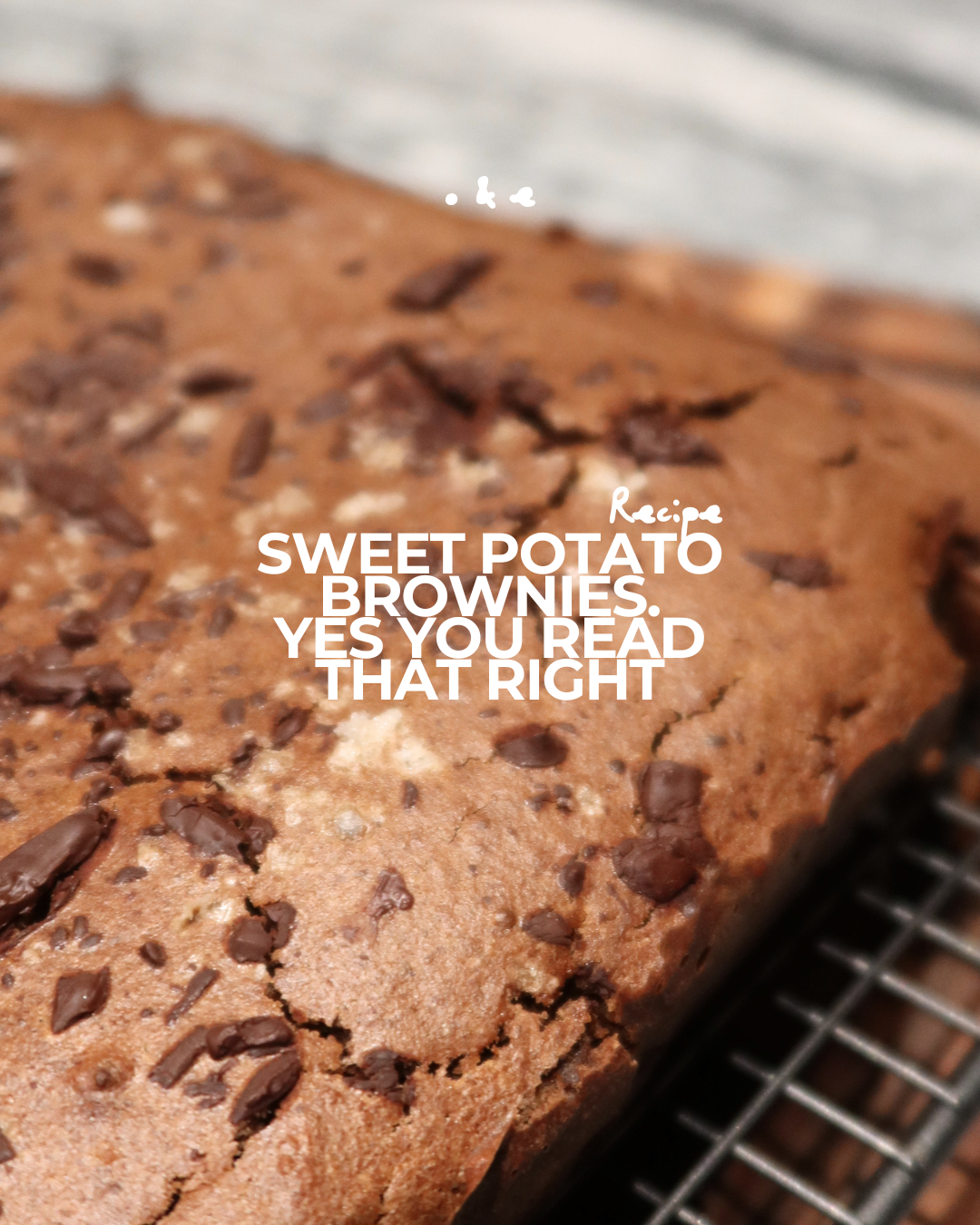Sweet Potato Brownies - Yes you read right