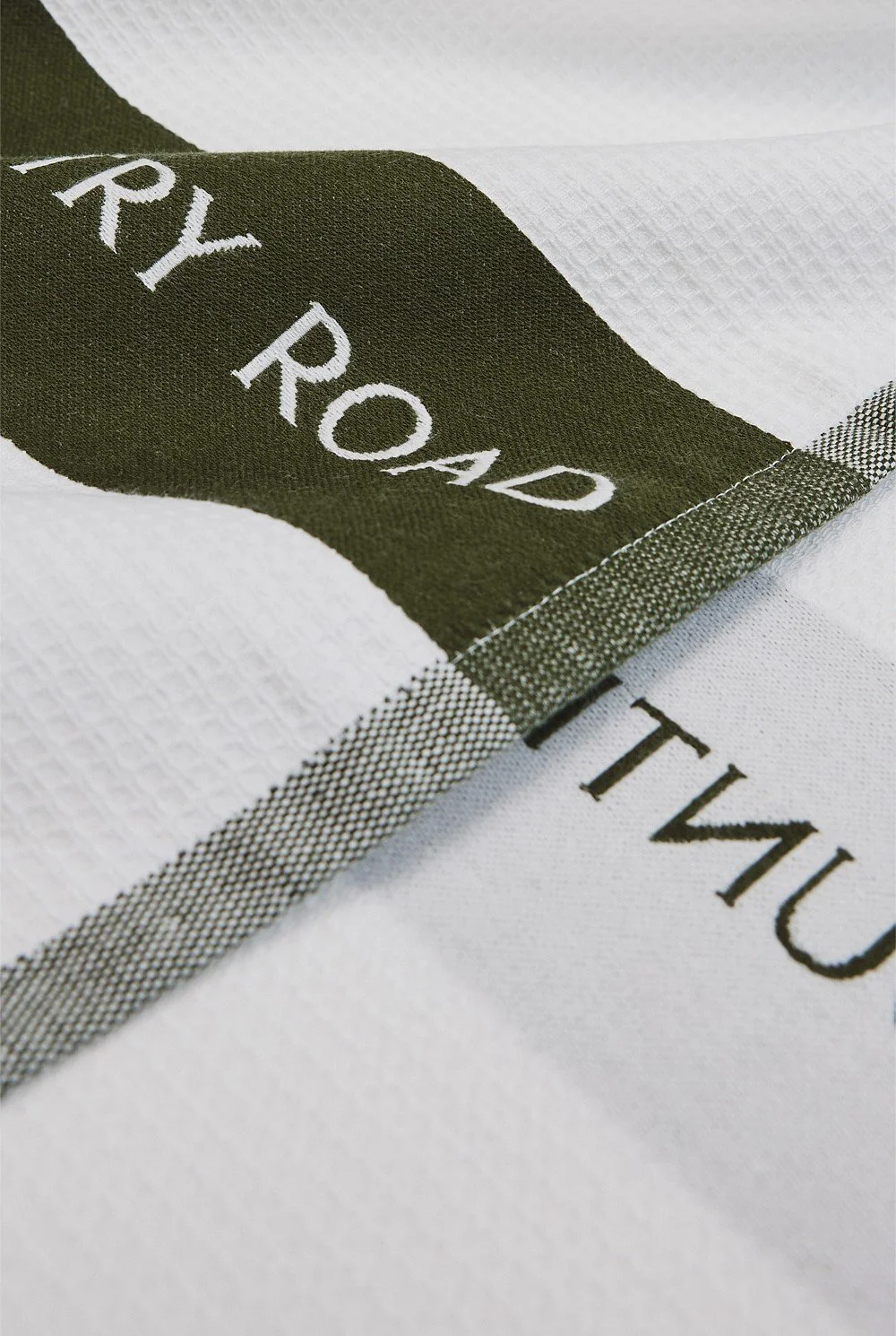 CR Logo Cotton Tea Towel Olive