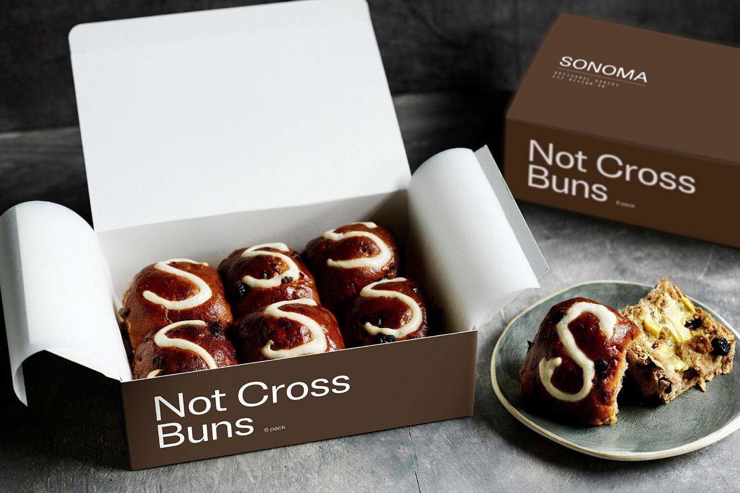 Sonoma Bakery Hot Cross Bun