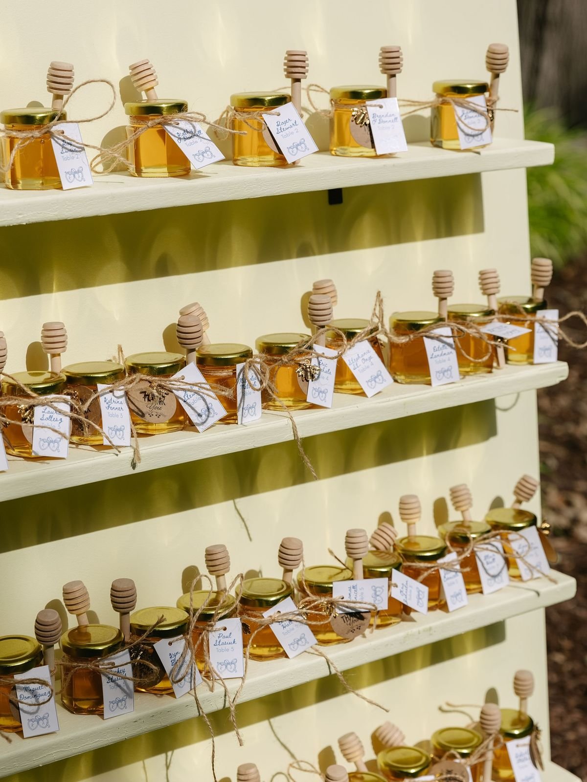Honey jars Wedding favours