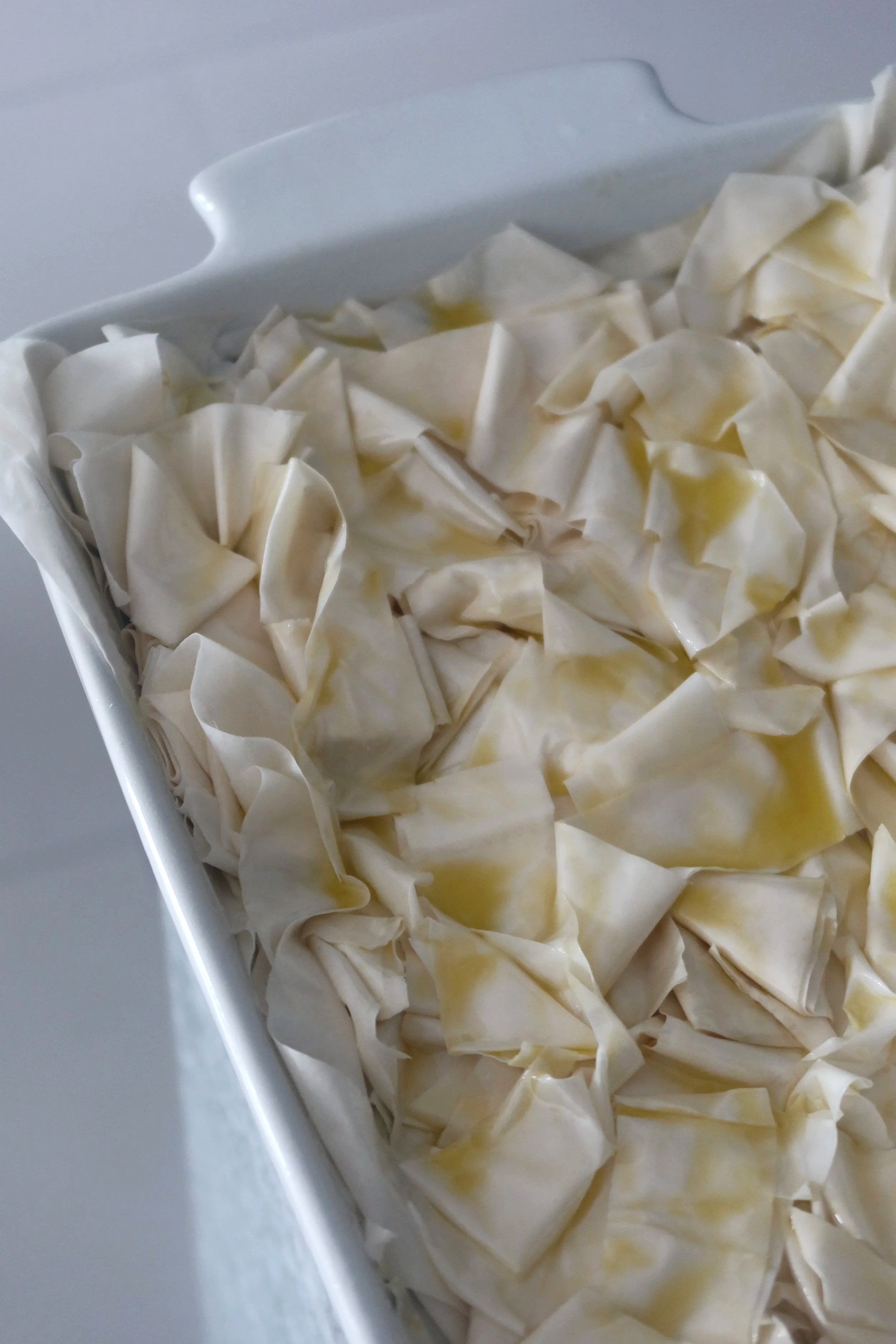 Filo Pastry on top