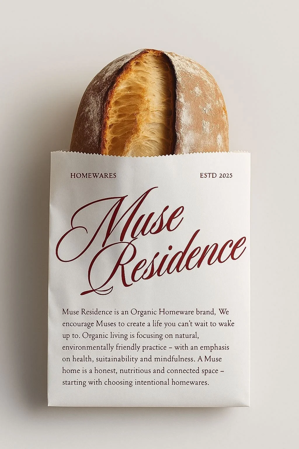 Bread in custom bag