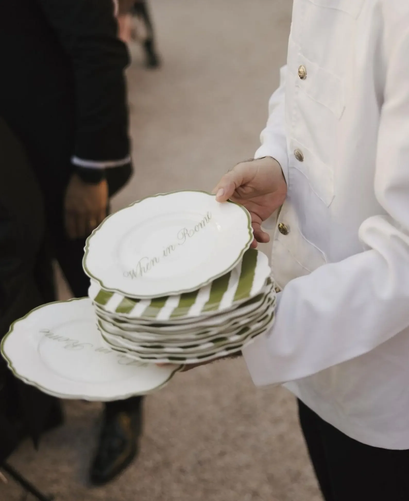 Custom Ceramic Wedding Plates In The Roundhouse