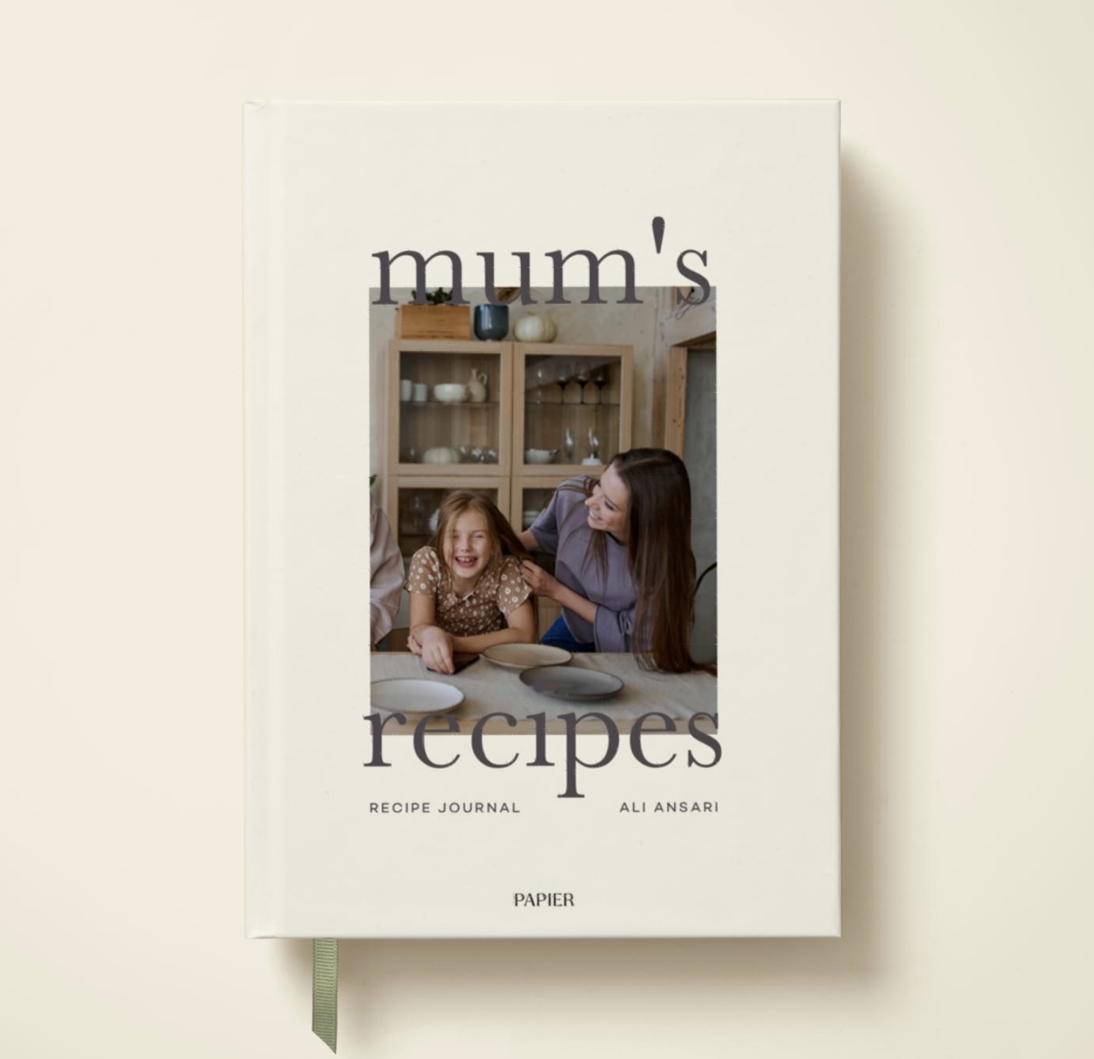 Mum's Recipes | Hard Back Spiral Photo Journal Recipe Book