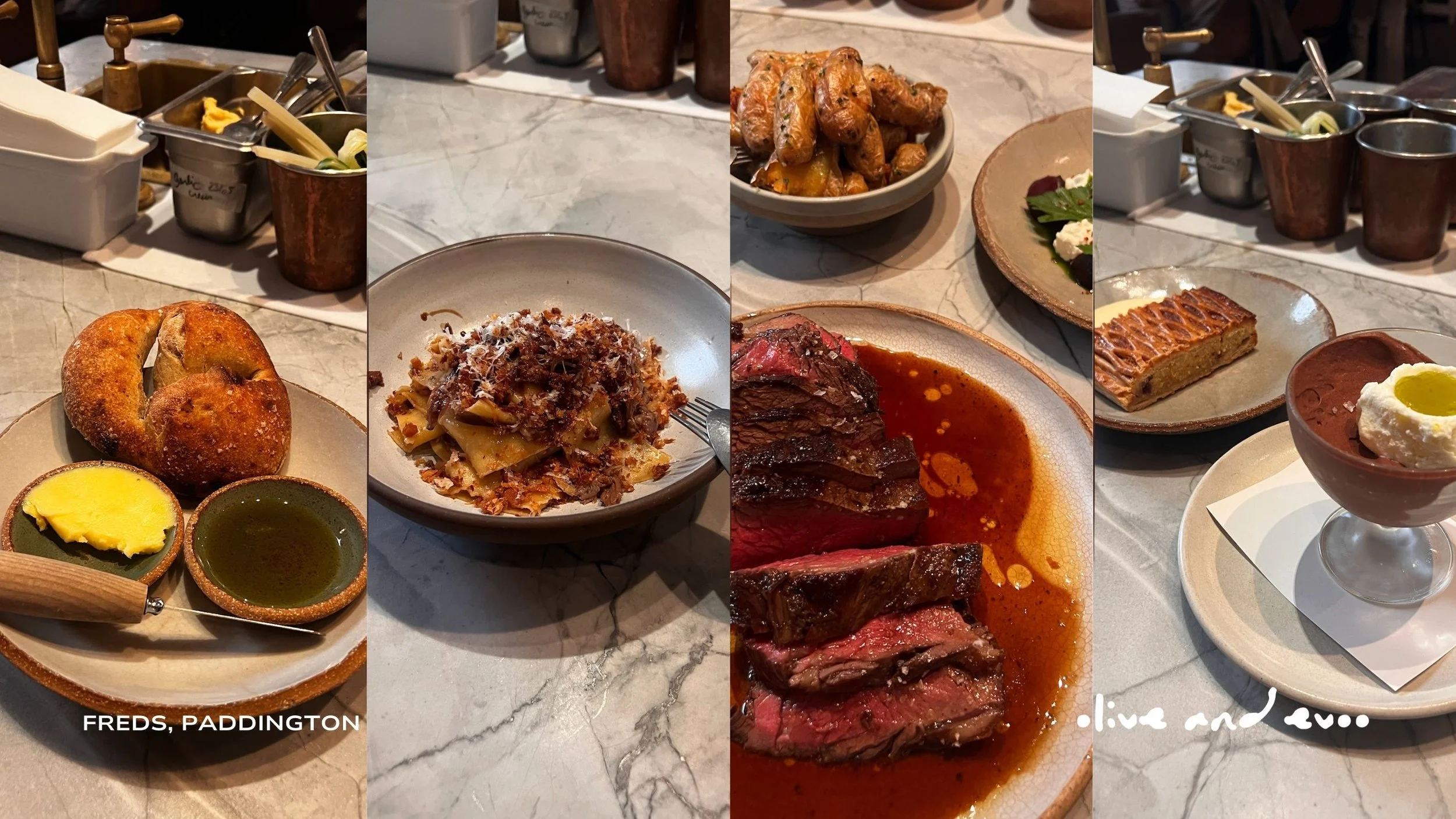 Freds Bread Butter Pasta Steak Gelato