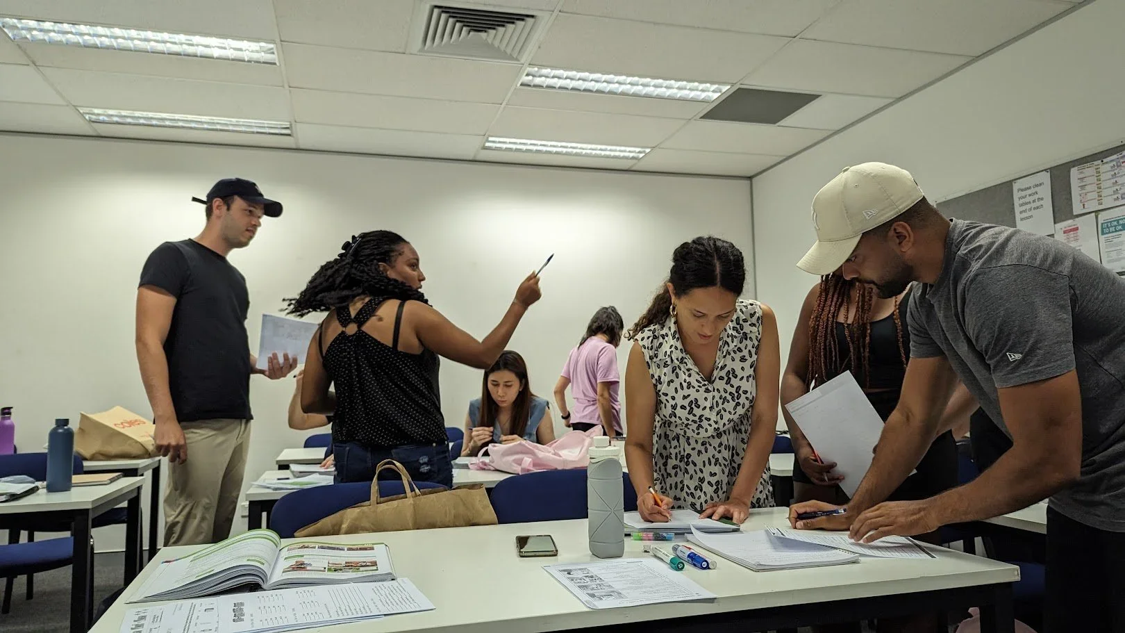 International students learning English use creative projects to learn about Australian culture