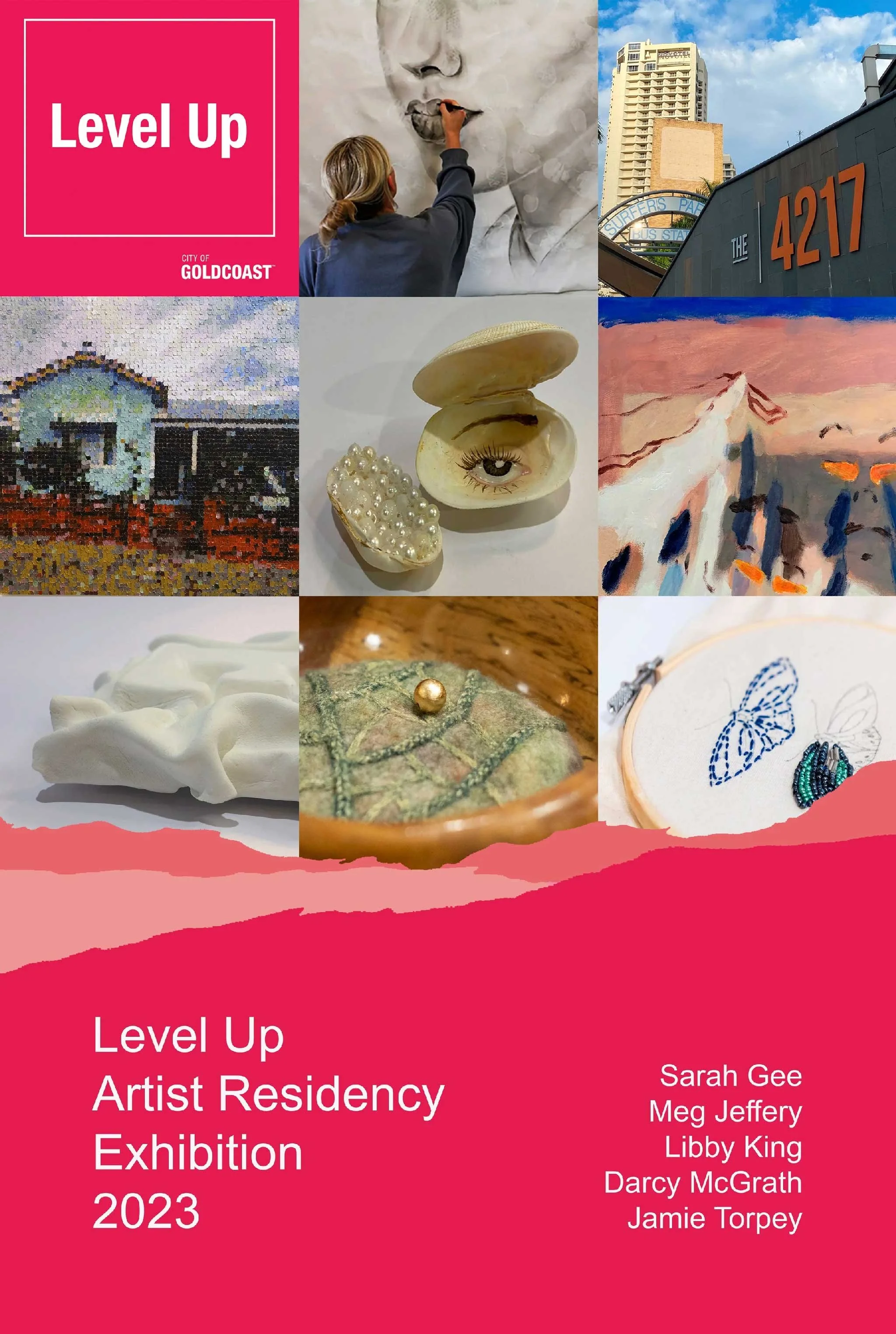 Cover page of level up exhibition catalogue
