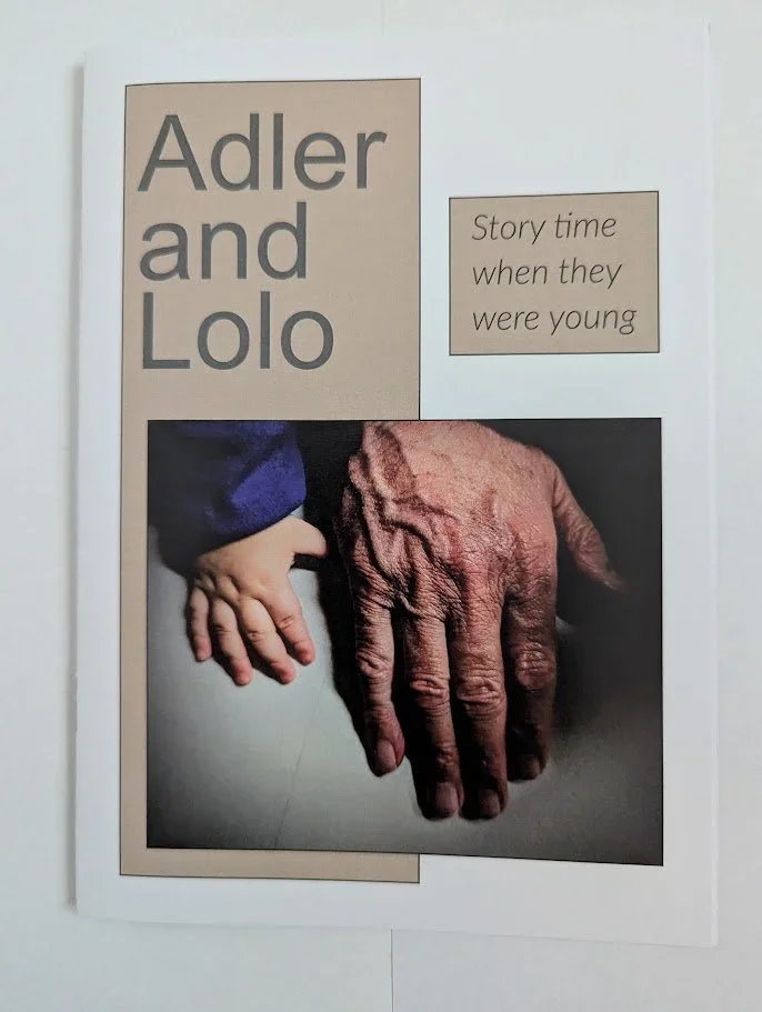 self published and designed picture book for a young child showing family history