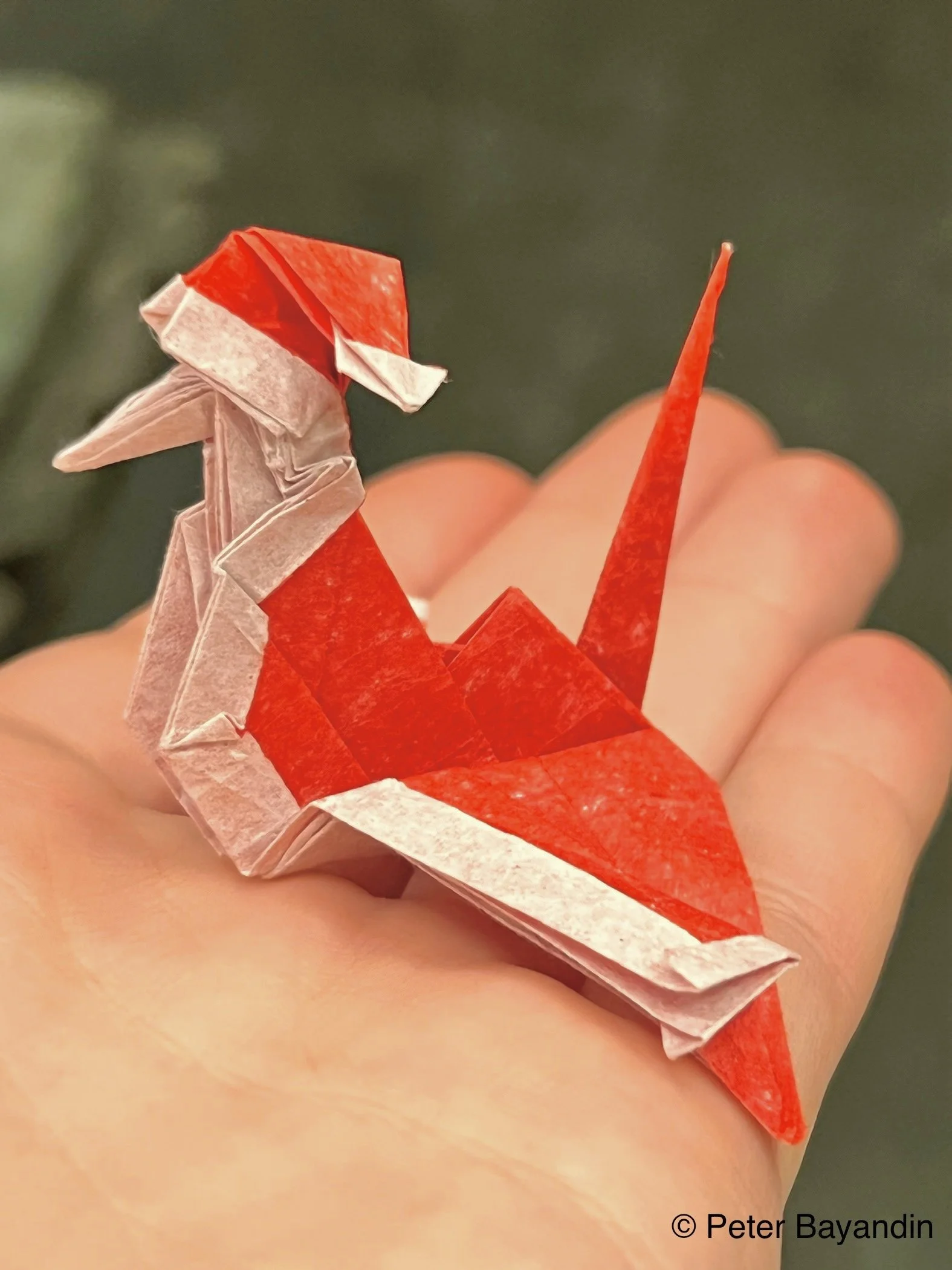 Origami Santa by Peter Bayandin