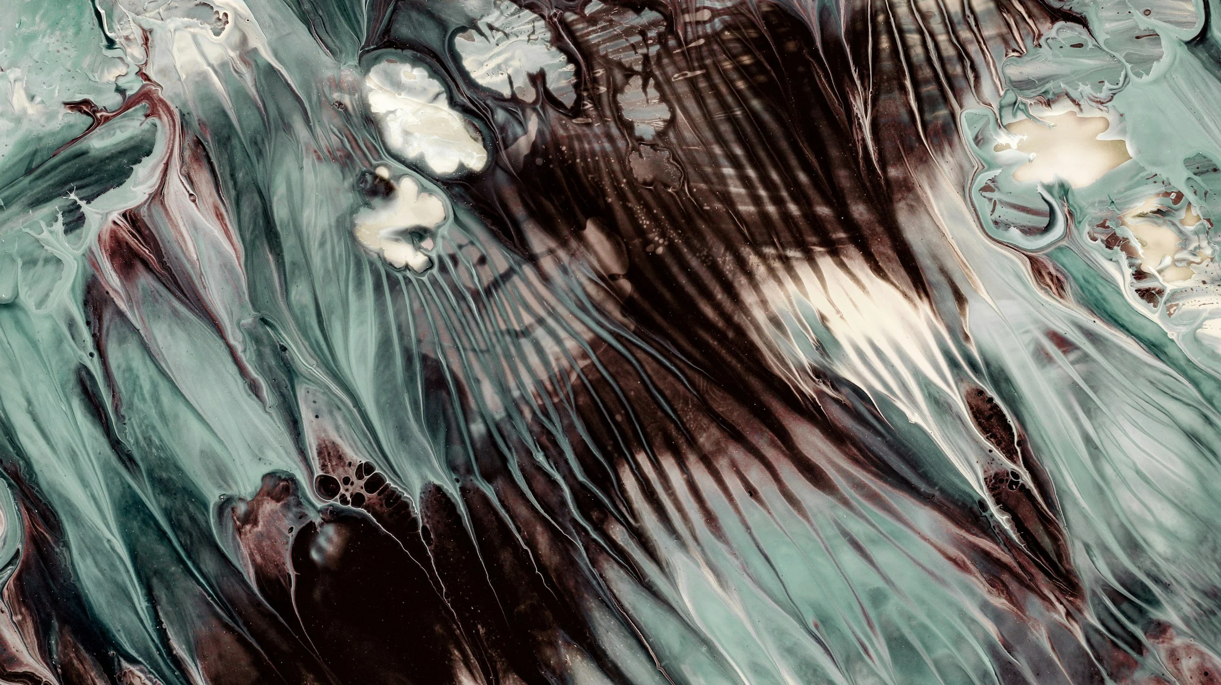 Abstract artwork in calming earth tones