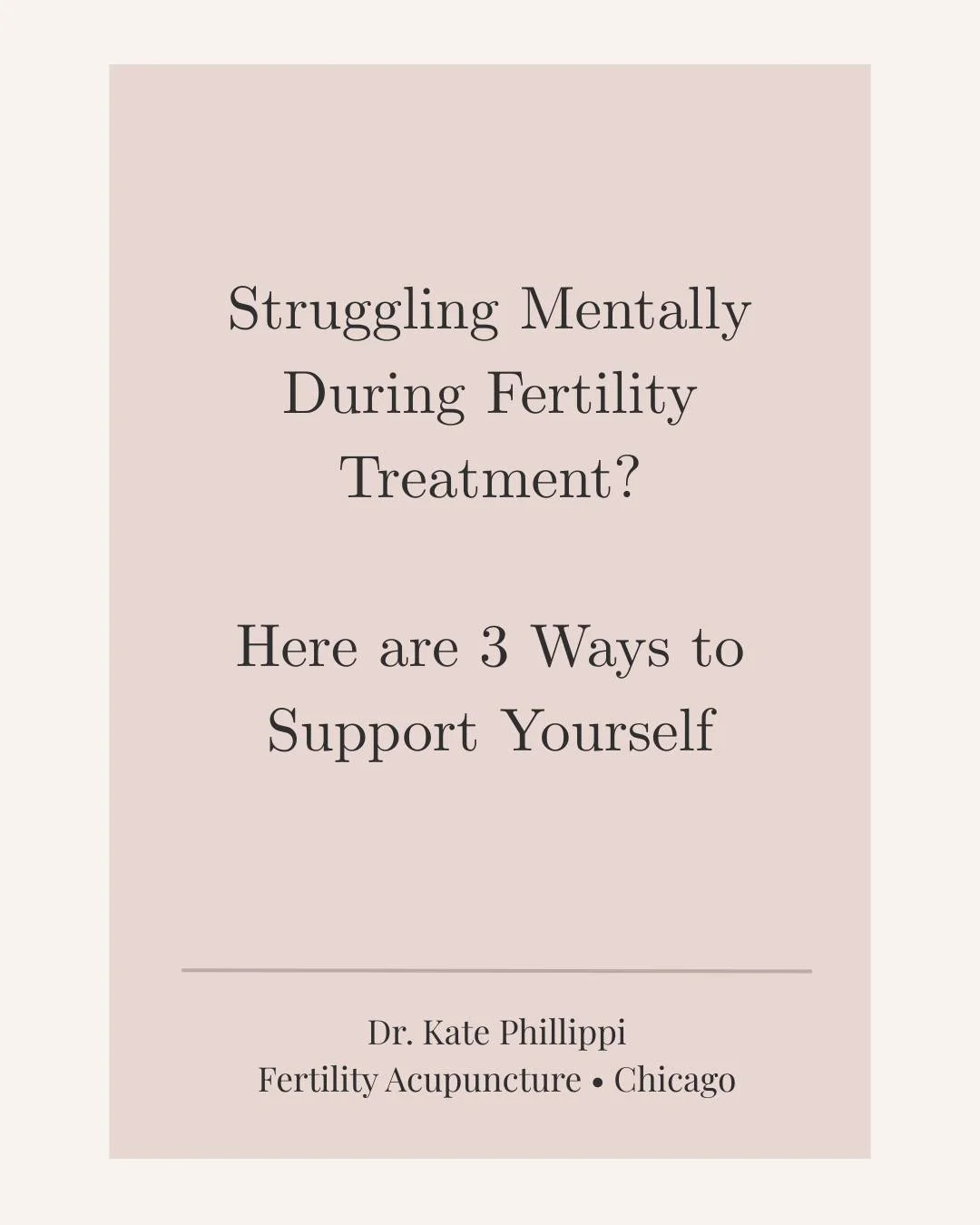 Fertility treatment isn&rsquo;t just physical&mdash;it&rsquo;s a constant mental and emotional load.
And most people are left to navigate that part on their own.
These are the 3 areas I focus on with patients every day: 1. Nervous system regulation, 