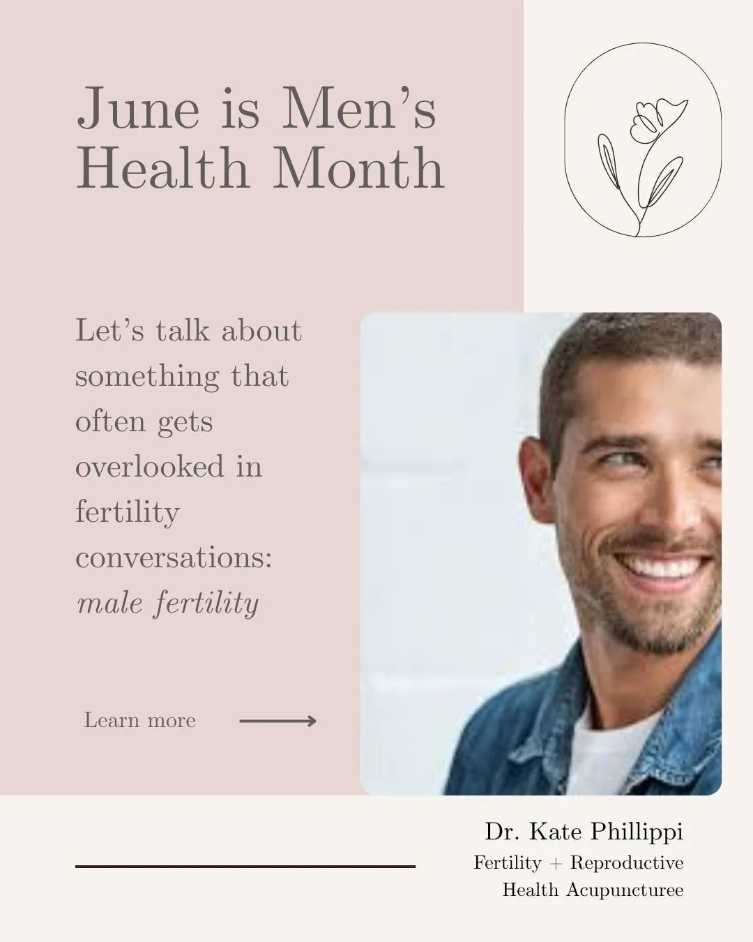 As a fertility acupuncturist, I see how often fertility conversations become centered around the female partner &mdash; even when male factor is part of the picture (which it frequently is).
Men&rsquo;s Health Month feels like an important reminder t