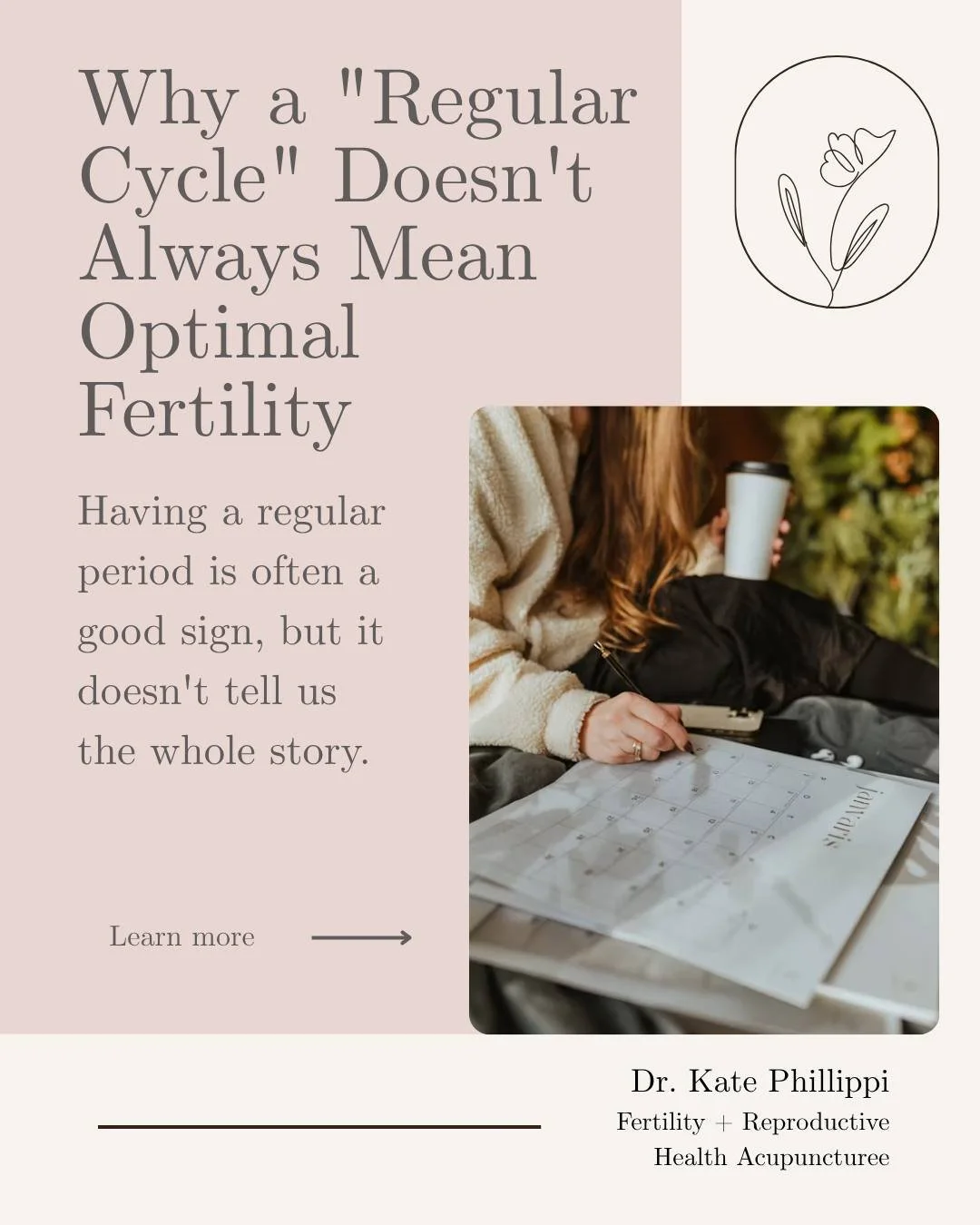One of the most common things I hear is:
"My cycles are regular, so everything should be fine... right?"
Not necessarily.
A predictable monthly period is often a positive sign, but fertility is much more complex than cycle length alone. Ovu