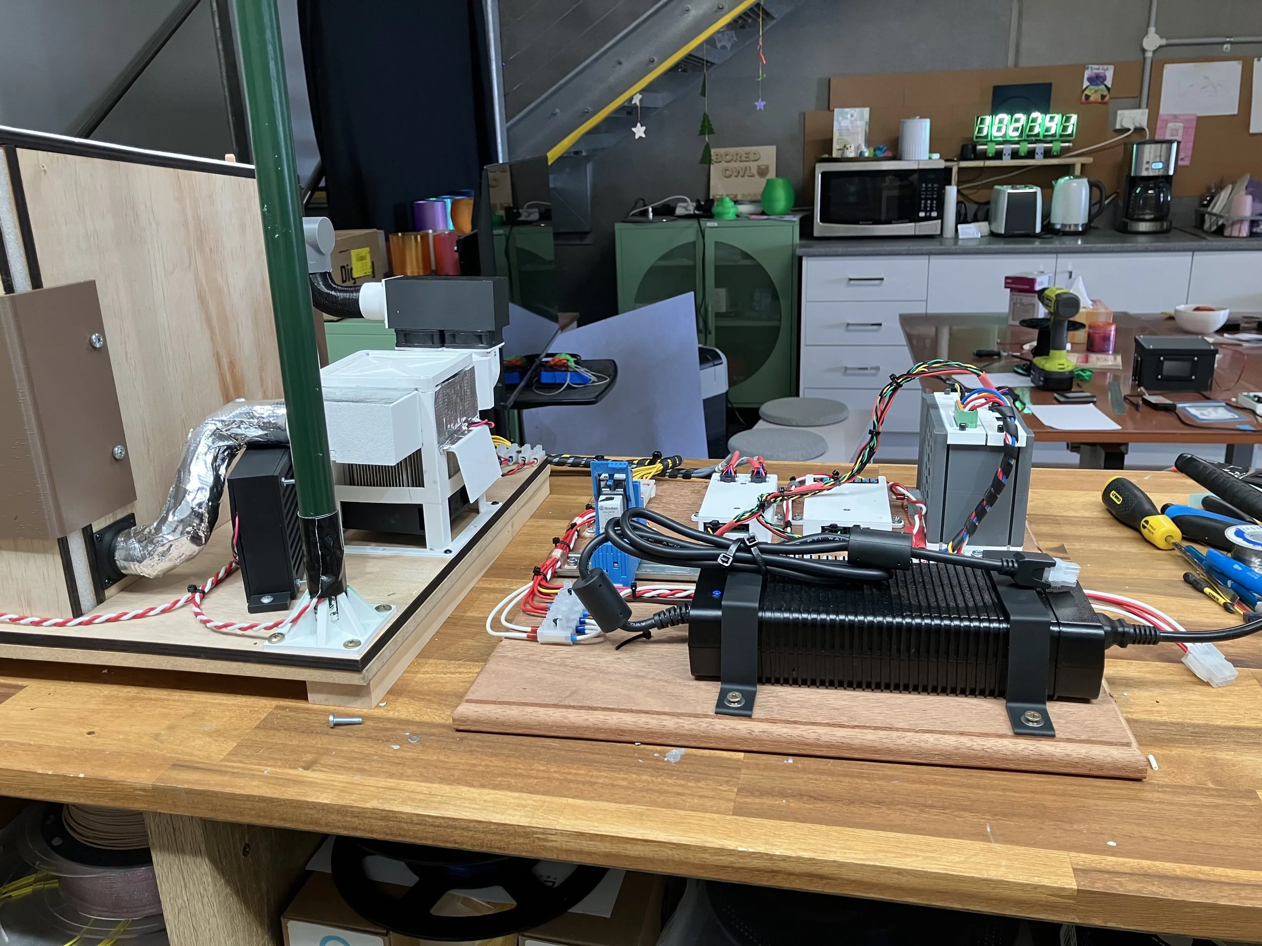 Model house from the rear side