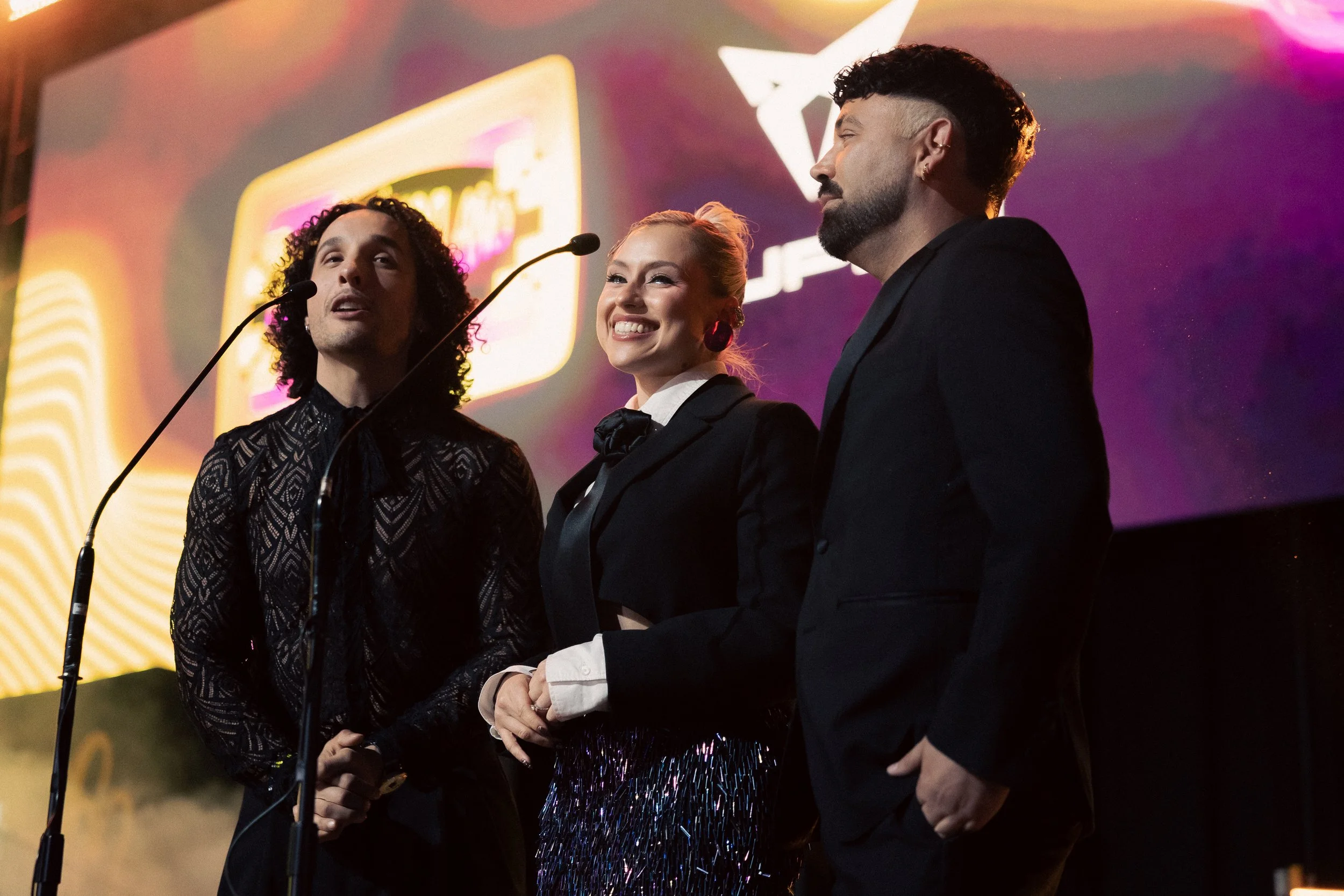 natalia juárez y los rulés en los eliot awards 2025.