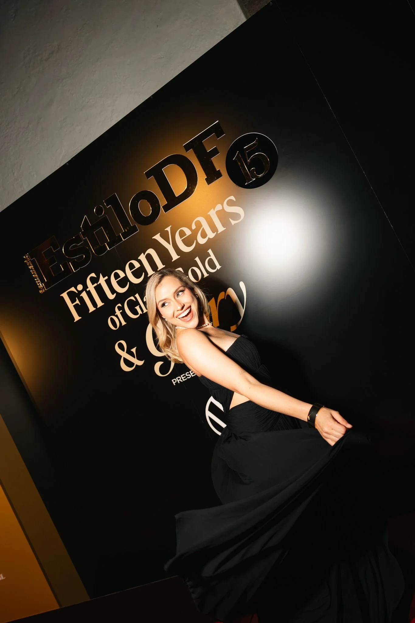 natalia juárez en el evento de aniversario de estilo df