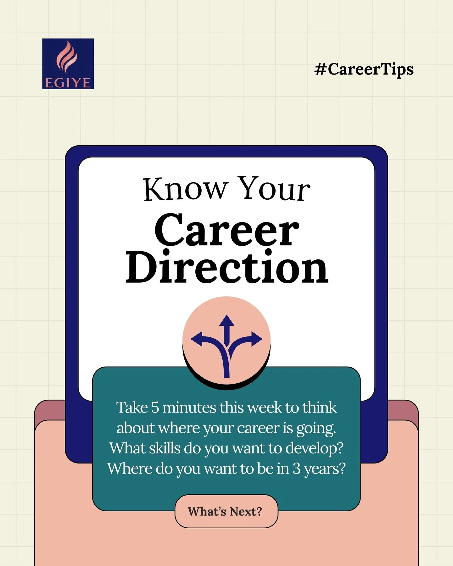 Quick career check-in: Where do you want your career to be in 3 years? 

Remember: Clarity changes everything.

Share your thoughts below!

#womeninleadership #womensupportingwomen #womenempowerment #careertips #EGIYE