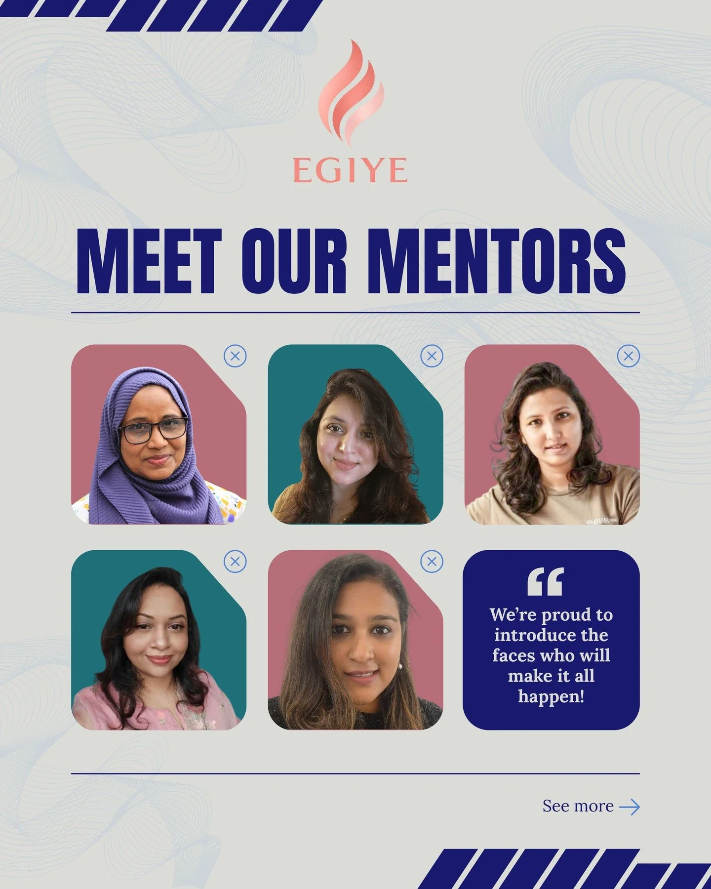 Ready to say hello to our next set of inspiring EGIYE mentors? 

Trailblazers from diverse fields who have unapologetically carved out their own niche!

Visit egiyebd.com to unlock your potential TODAY! 

#EGIYE #mentorshipmatters #careergrowth #netw