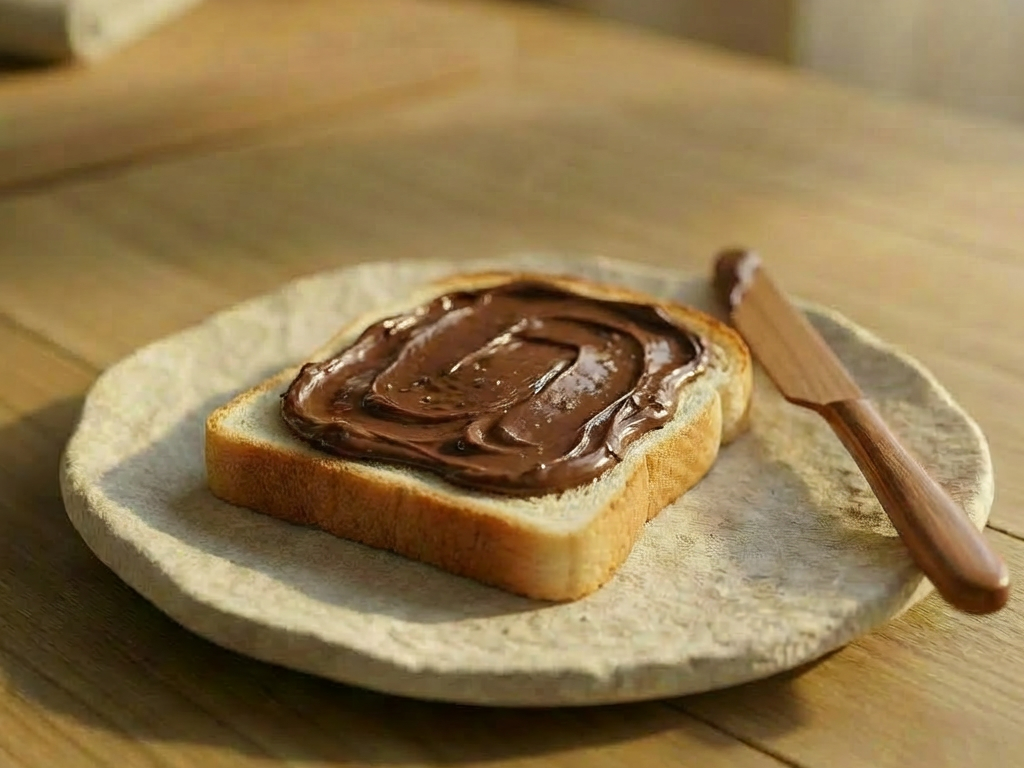 Truffle hazelnut spread for breakfast and snack gourmet treat
