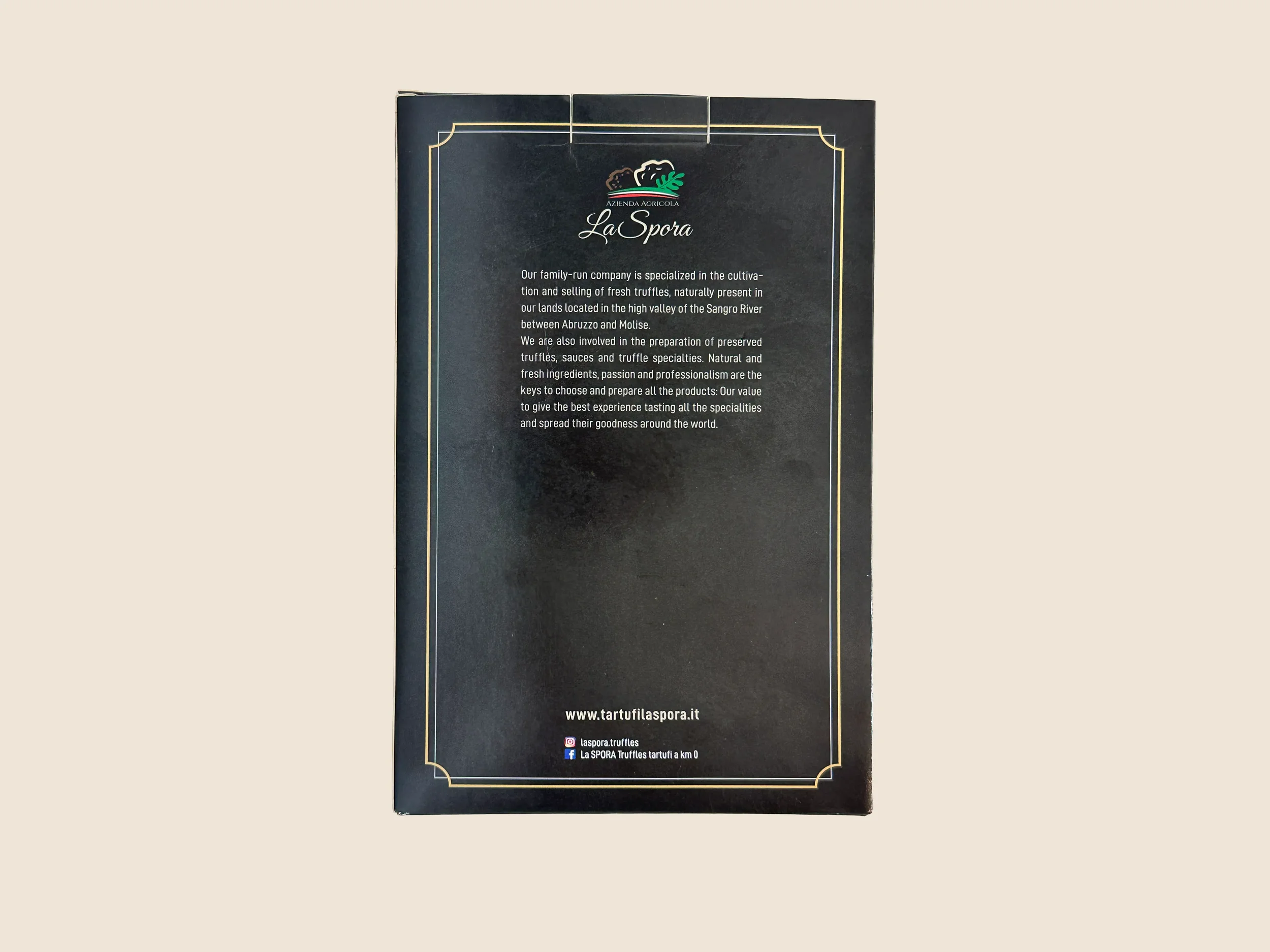 Artisan egg fettuccine with real summer truffle, La Spora truffle pasta featuring rich umami flavor.