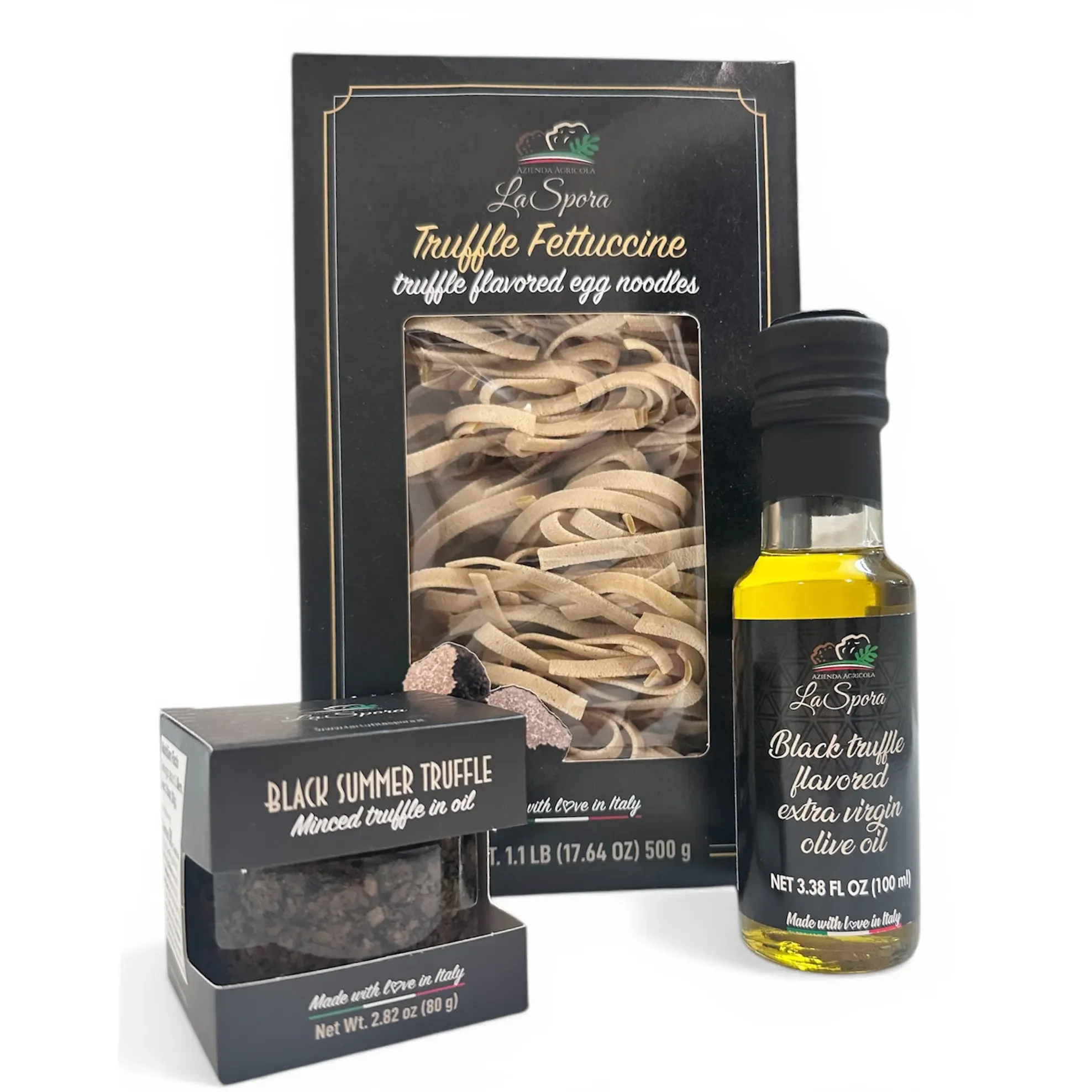 Quick Fancy Dinner kit- truffle pasta, truffled sauce and Black Truffled Olive Oil.webp