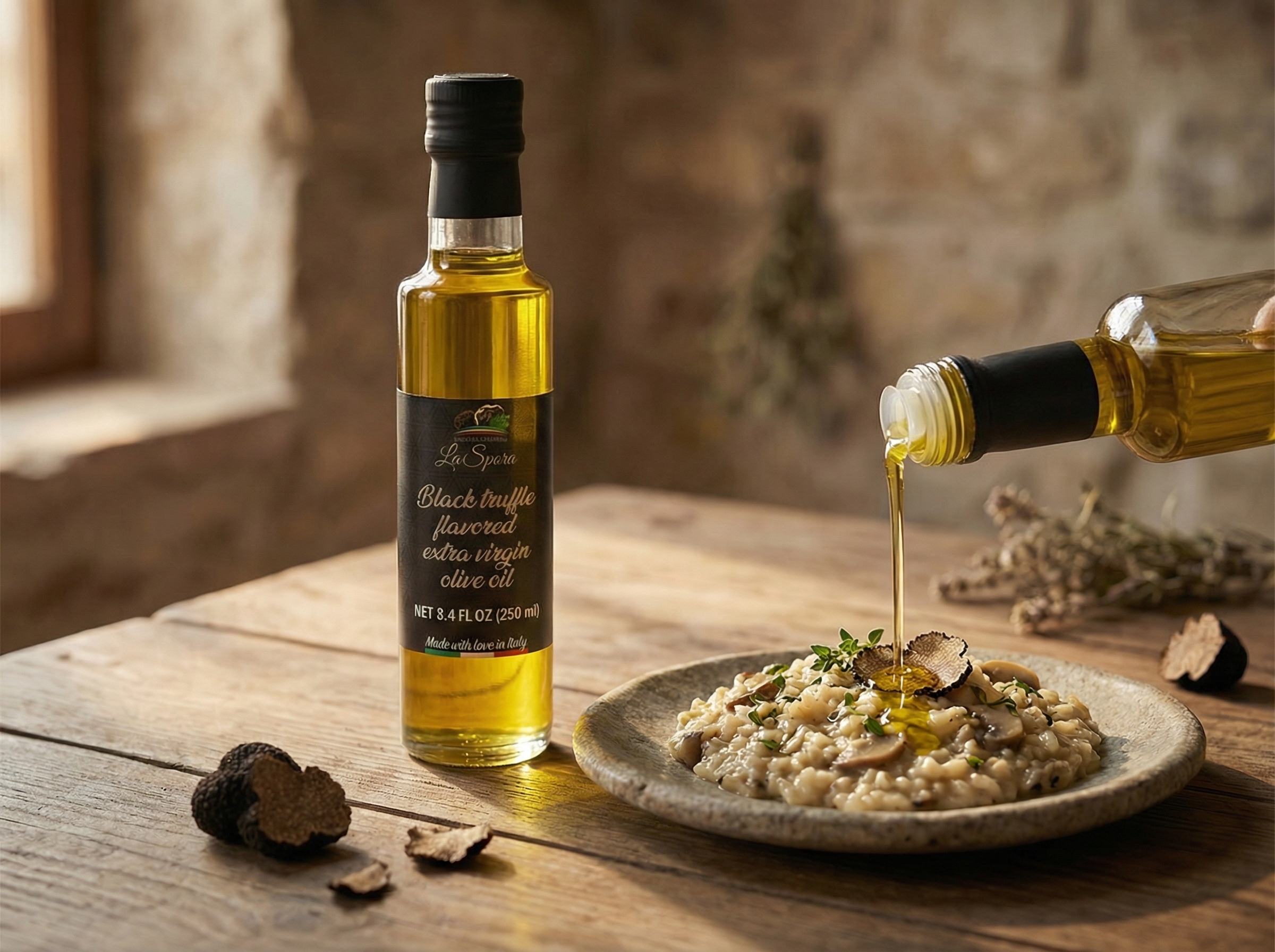 Black Truffle-Flavored Extra Virgin Olive Oil 250ml