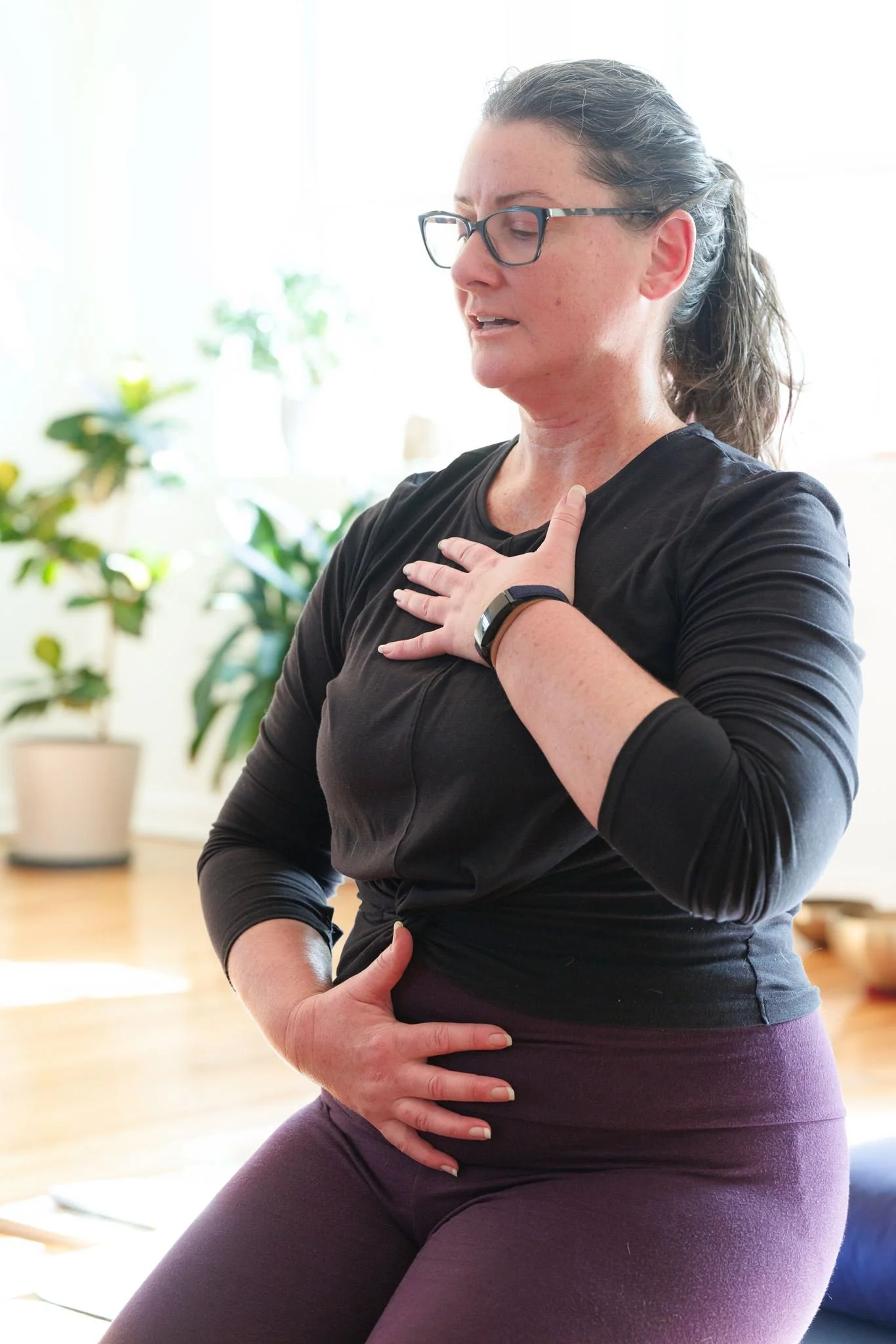 Private yoga is Ideal for beginners or experienced practitioners, athletes, or anyone desiring a more personalized and therapeutic yoga experience in a supportive environment.
