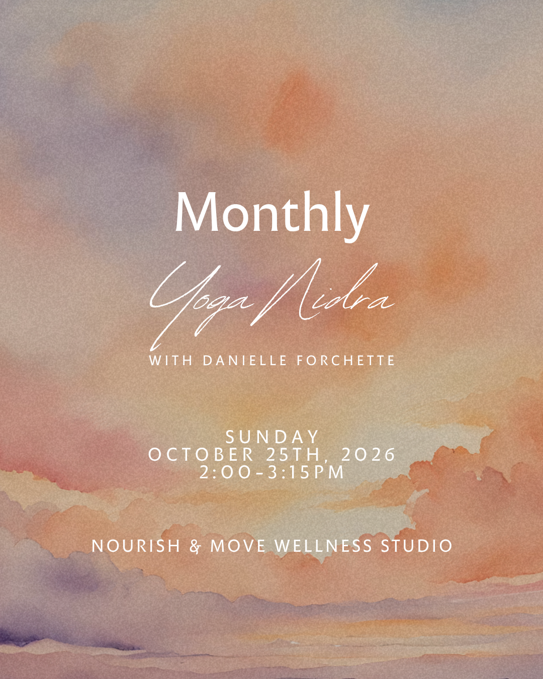 Yoga Nidrā, often translated as “yogic sleep,” is a guided meditative experience that supports deep rest while maintaining conscious awareness. In this class, we invite you to sense yourself as part of the natural world to gently cultivate a felt sen