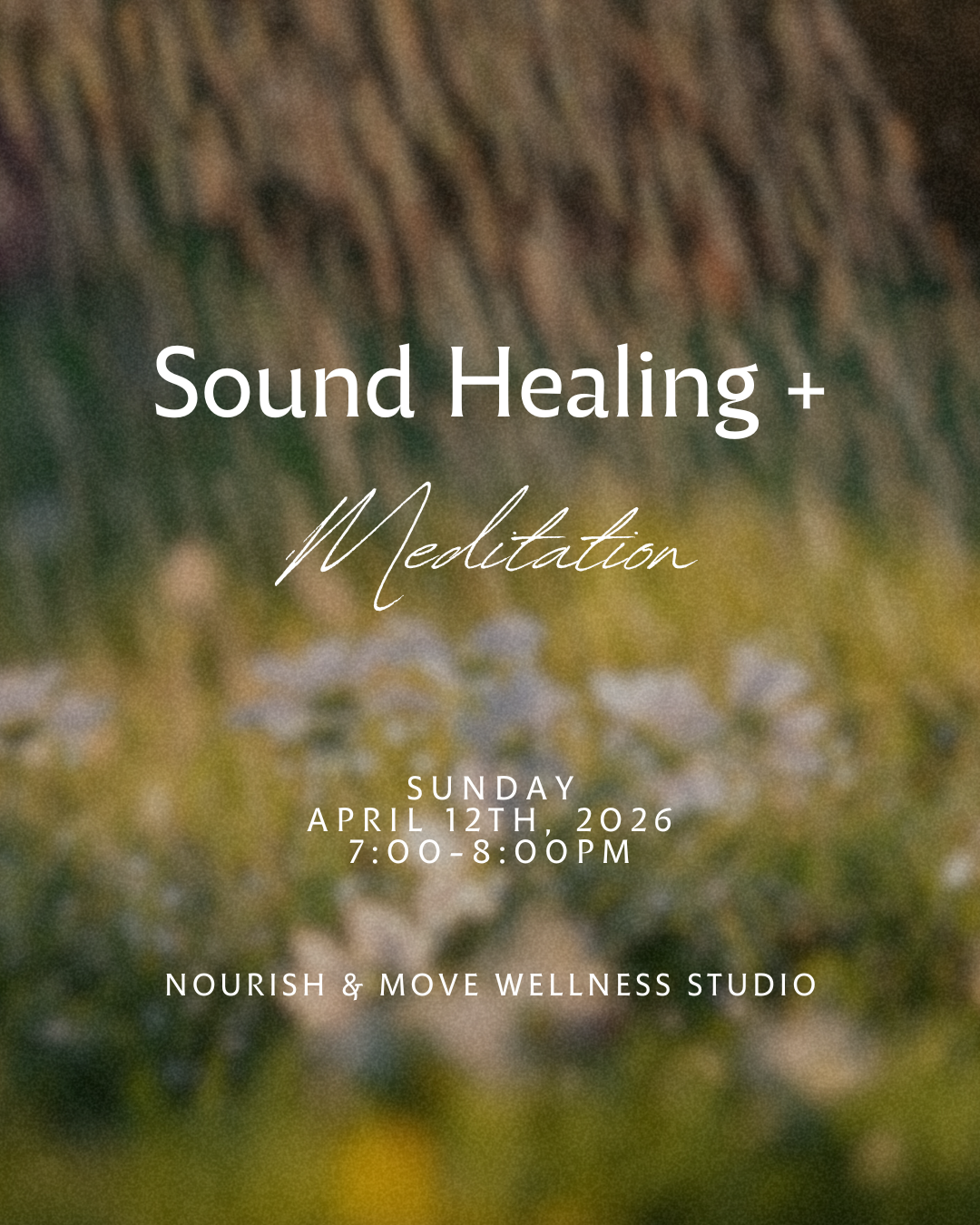 Begin with a meditation to immerse yourself in a deeply restorative sound journey designed to harmonize your body, mind, and spirit. This class uses a blend of crystal singing bowls, chimes, and other vibrational instruments to create a meditative so