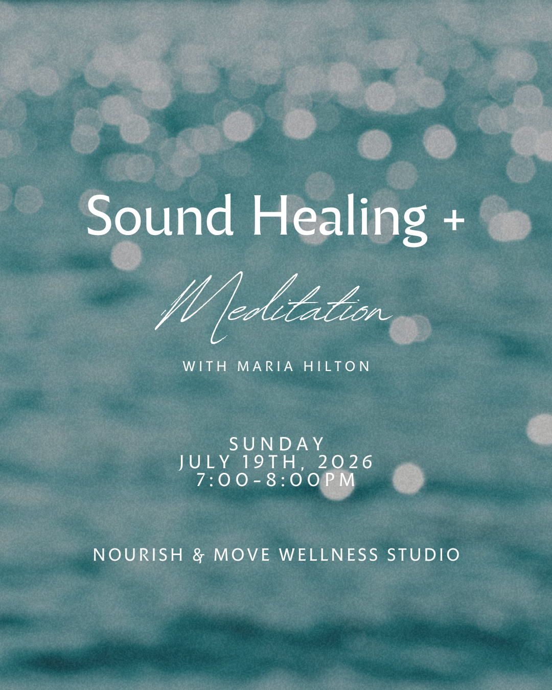 Begin with a meditation to immerse yourself in a deeply restorative sound journey designed to harmonize your body, mind, and spirit. This class uses a blend of crystal singing bowls, chimes, and other vibrational instruments to create a meditative so
