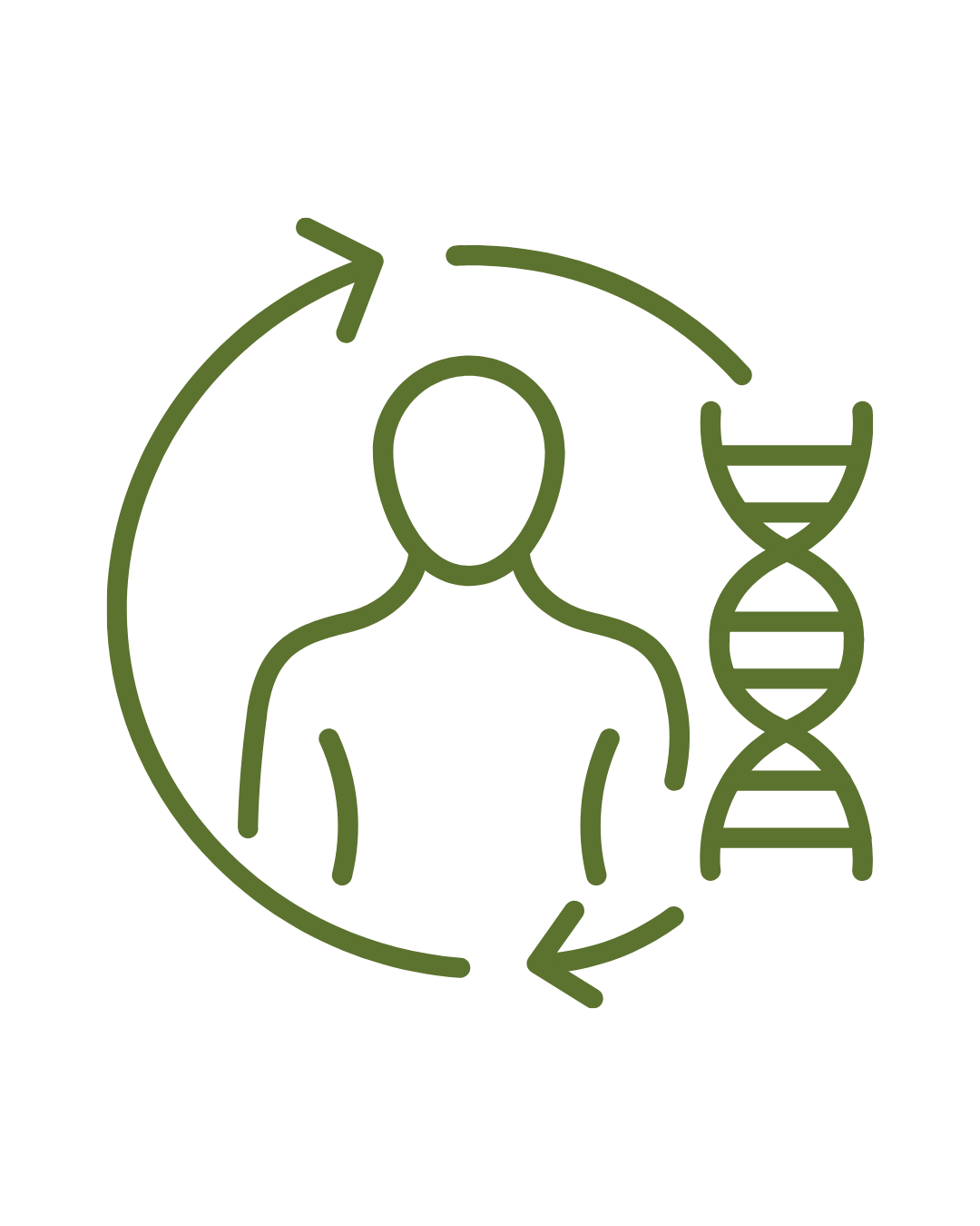 Icon representing personalized biology, hormone regulation, and root-cause approach to metabolic health
